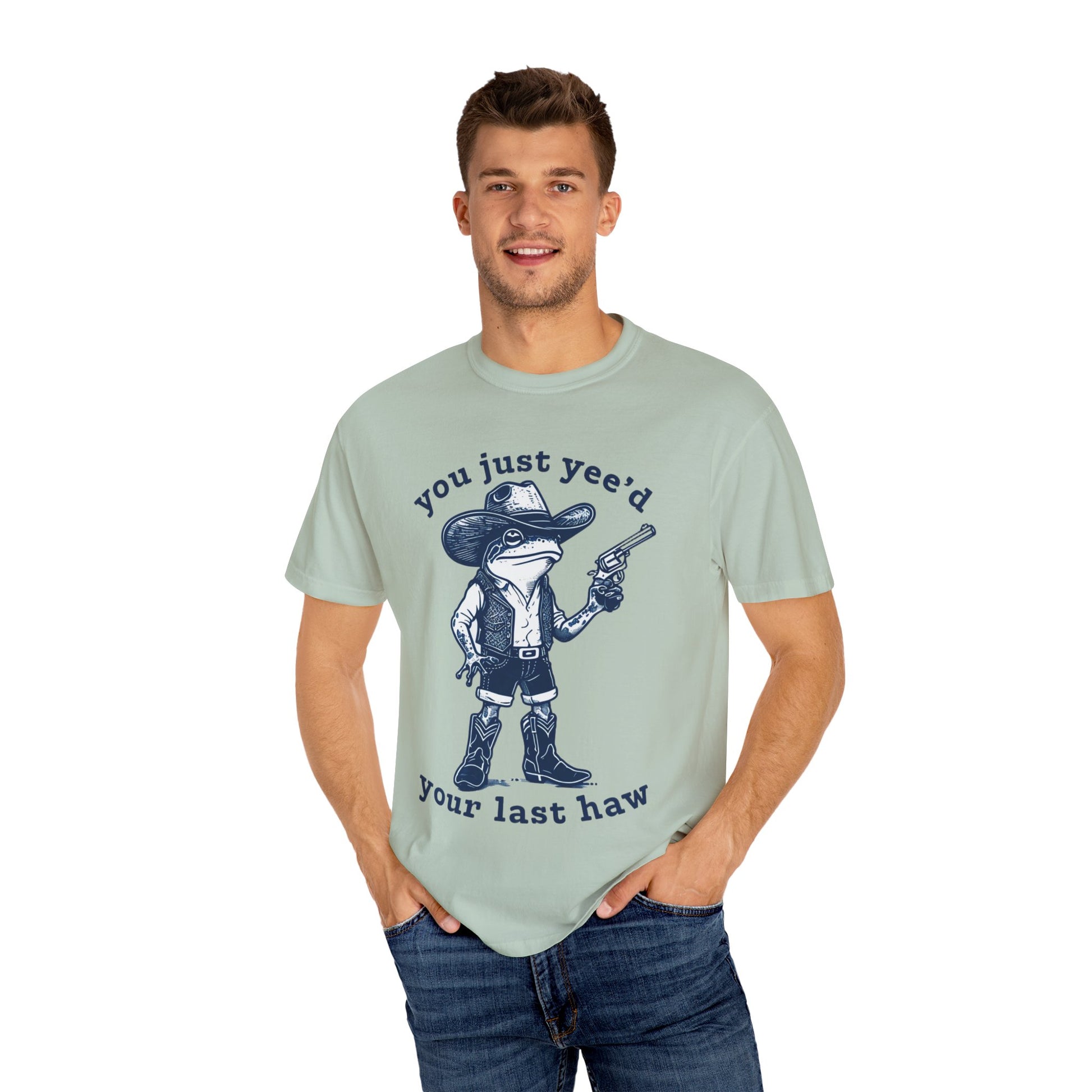 Vintage Cowboy Frog Tee - Fun Gift for Western Lovers, Unisex T-Shirt, Casual Wear, Gift for Him or Her, Humorous Apparel