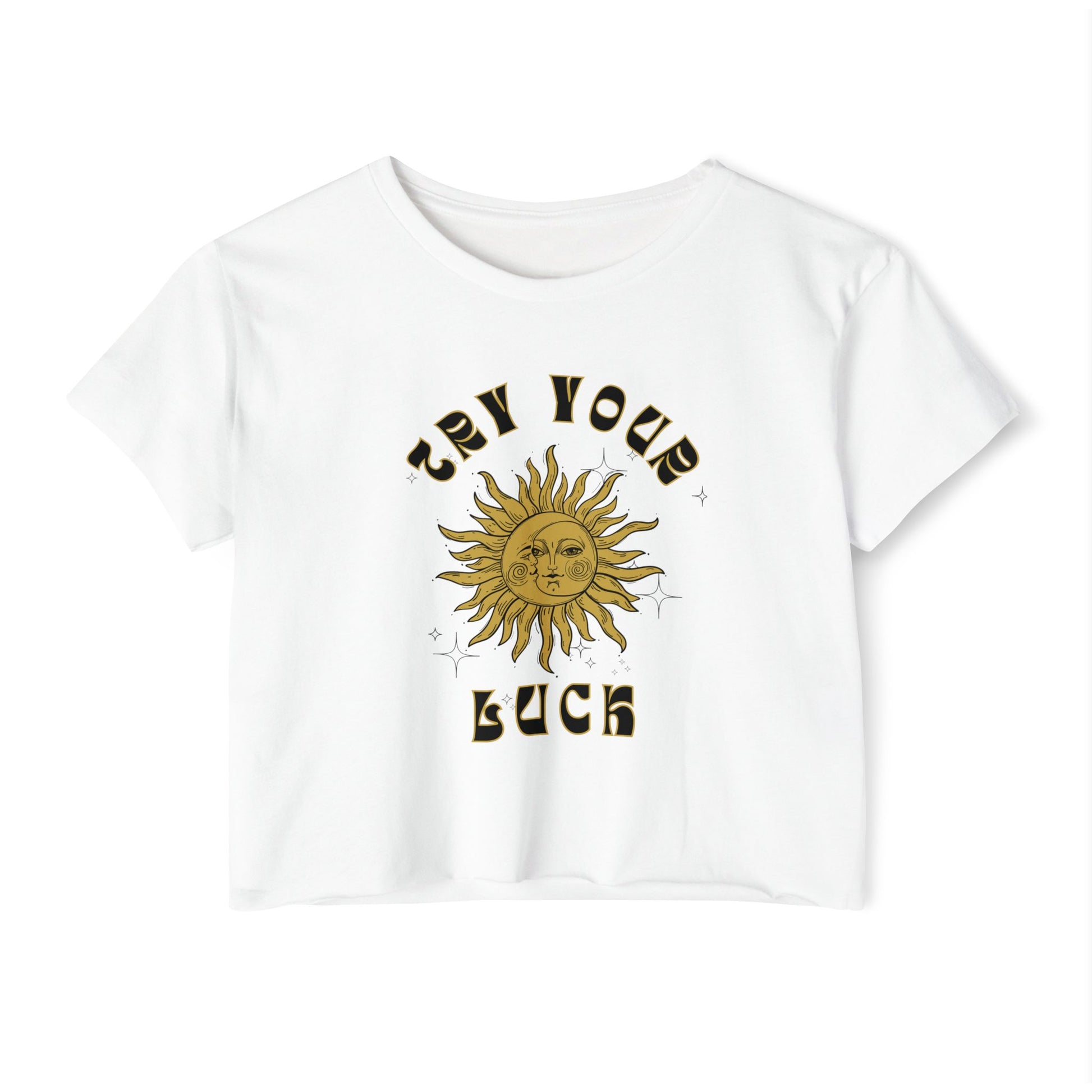 Sunny Vibes Festival Crop Top - Inspirational Summer Tee, Boho Style, Music Festival Apparel, Gift for Her, Casual Look
