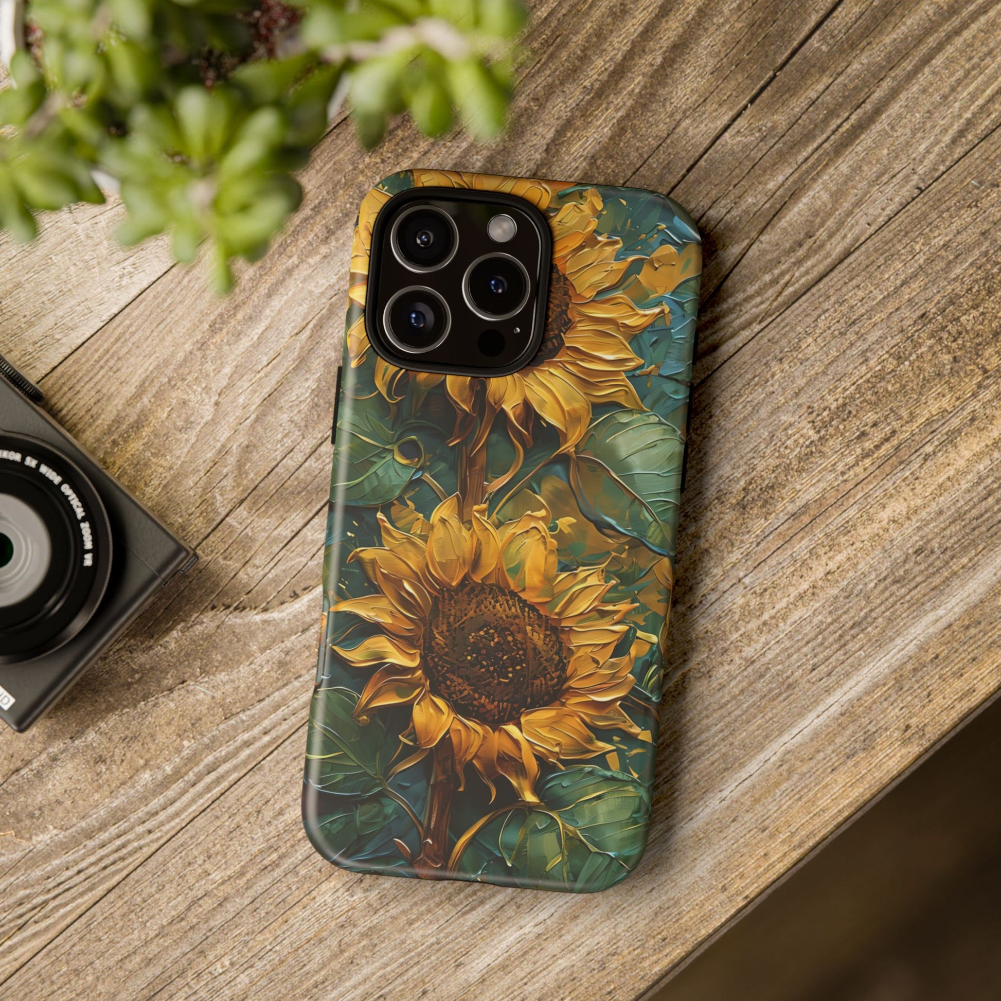 Sunflower Tough Phone Case - Floral Protection, Gift for Nature Lovers, Customizable, Summer Vibes, Eco-Friendly Accessories