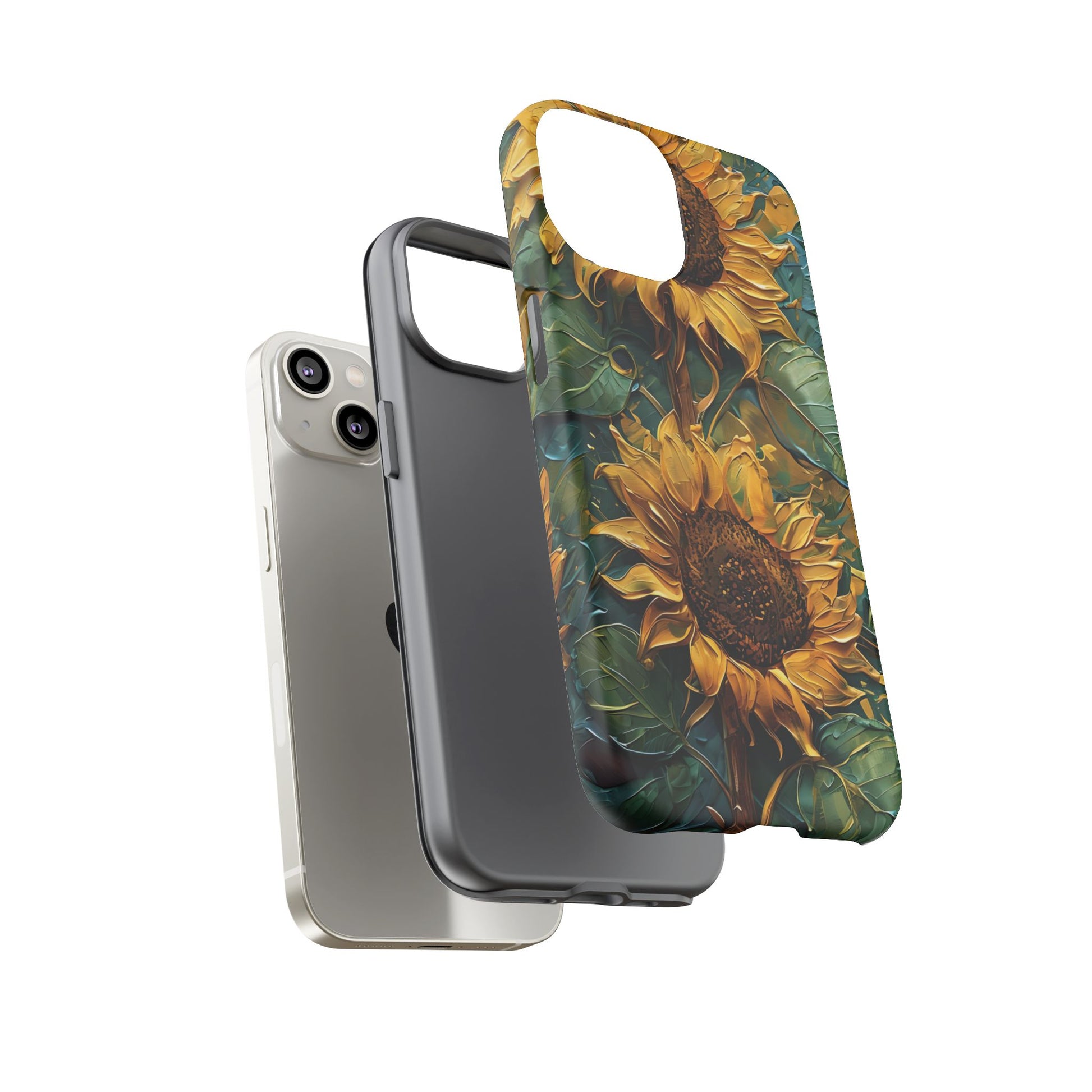 Sunflower Tough Phone Case - Floral Protection, Gift for Nature Lovers, Customizable, Summer Vibes, Eco-Friendly Accessories