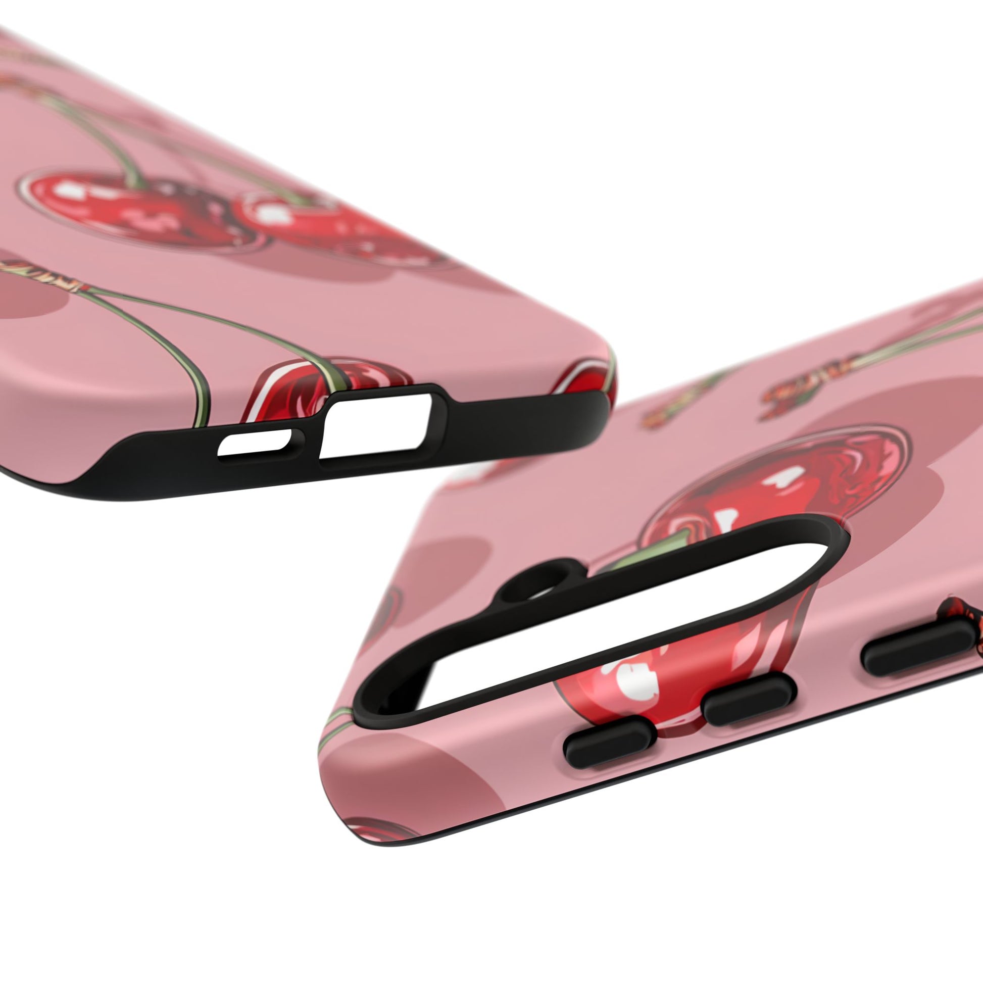 Cherry Blossom Phone Case, Tough Phone Cover, Cute Cherry Design, Summer Vibes, Phone Accessory, Gift for Her