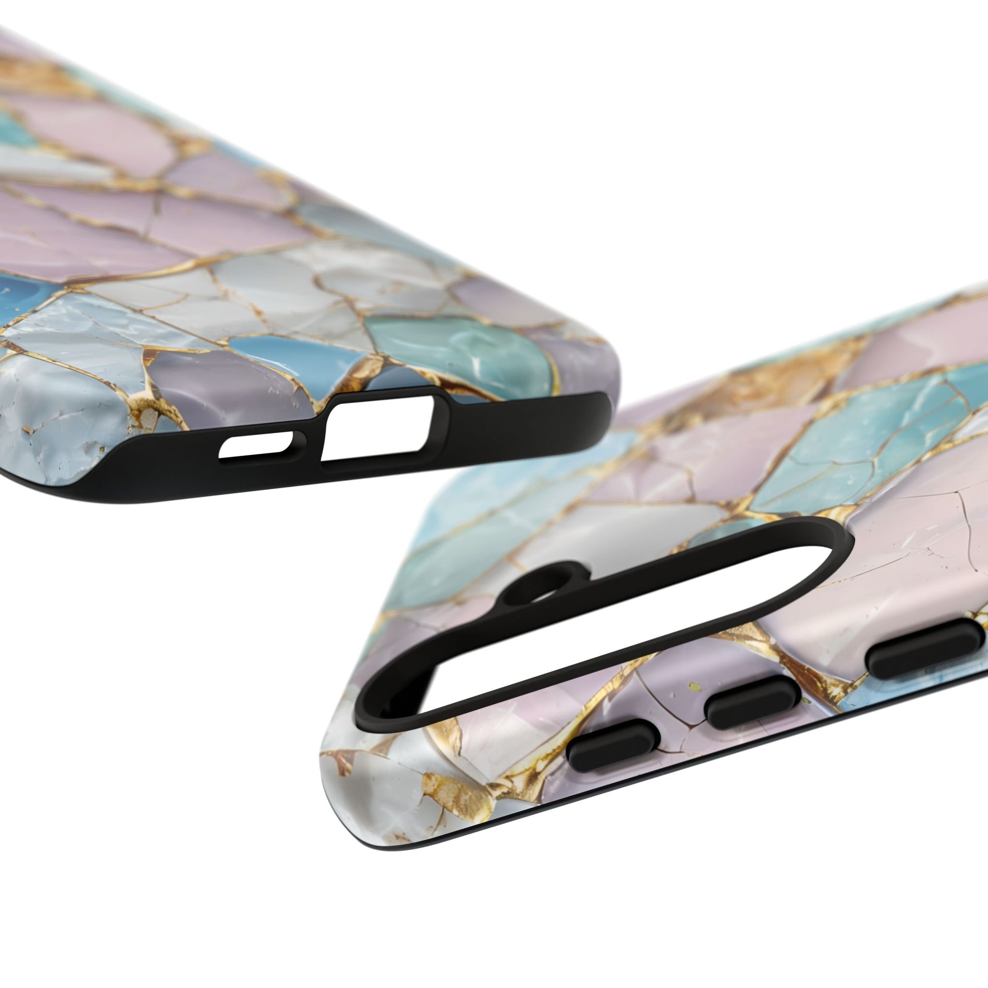 Colorful Phone Case - Tough Cases with Elegant Marble Design, Stylish Cover for Everyday Use, Gift for Her, Tech Accessory