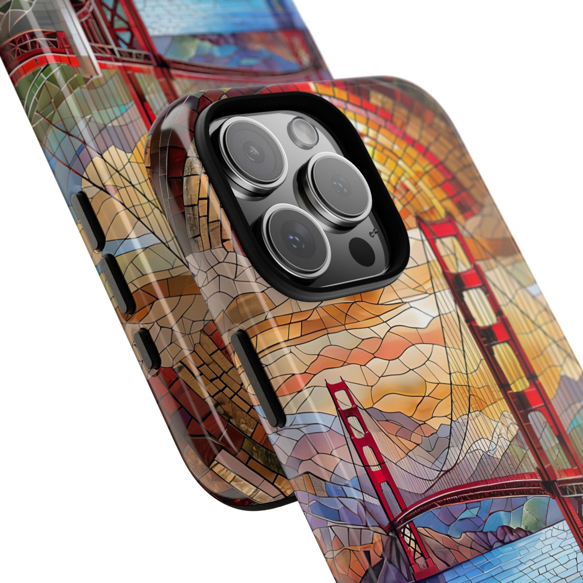 Golden Gate Bridge Phone Case, Artistic Phone Cover, Unique Gift for Travelers, Vibrant Cell Phone Accessory, Nature-Inspired Design
