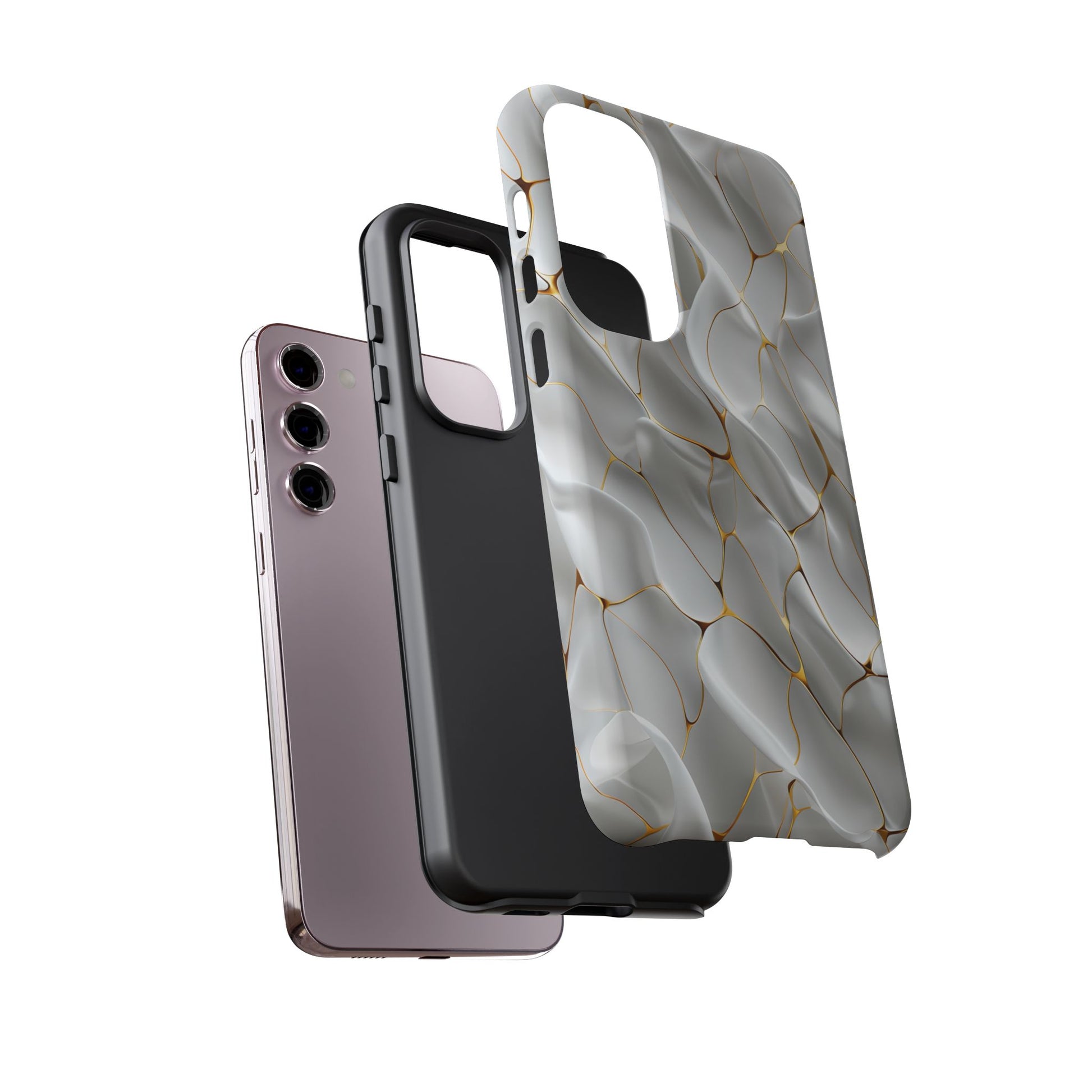 Elegant Phone Case with Golden Accents, Protective Mobile Cover, Stylish Tech Accessory, Perfect Gift for Any Occasion