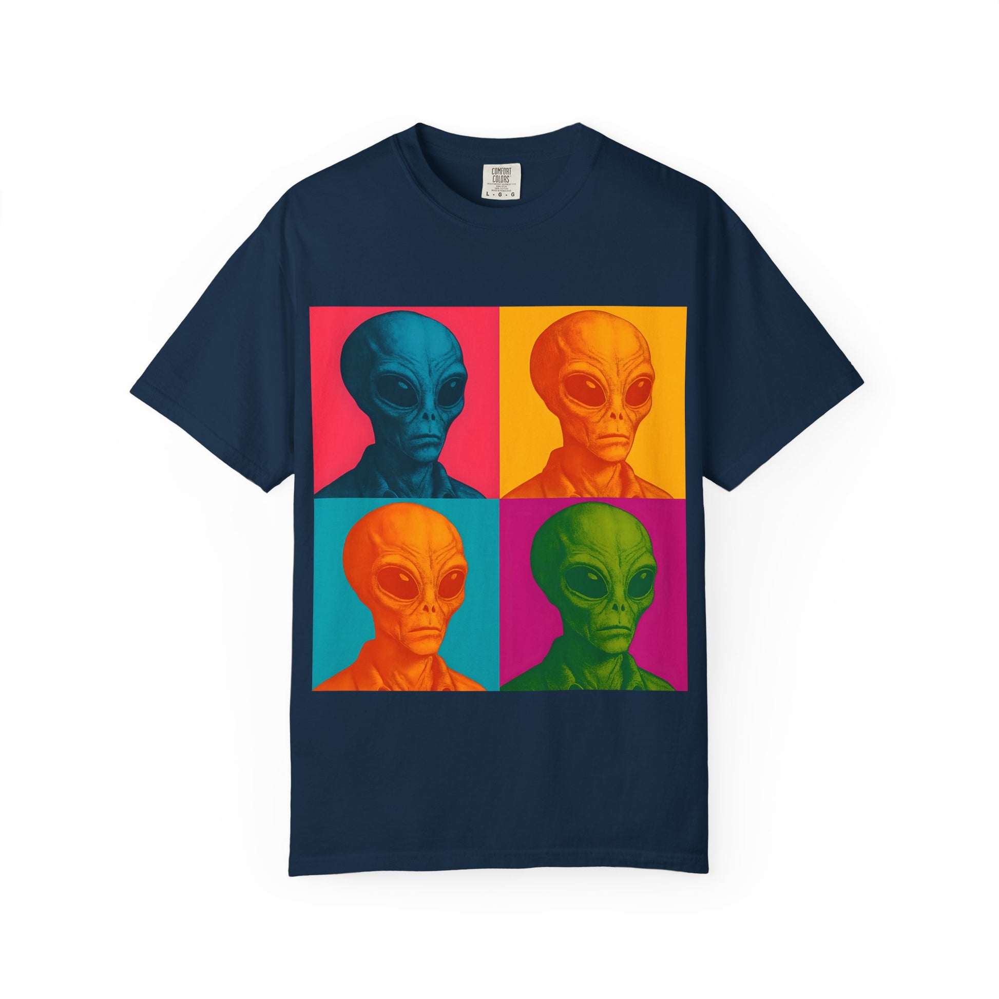 Pop Art Alien T-Shirt | Casual Wear, Gifts for Sci-Fi Fans, Vintage Style, Unisex Graphic Tee, Summer Fashion