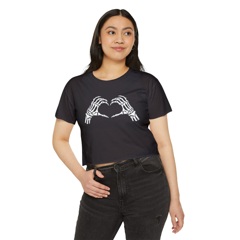 Women's Festival Crop Top with Skeleton Heart Design | Perfect for Music Festivals, Halloween Parties, Summer Outings, Casual Wear, [...]