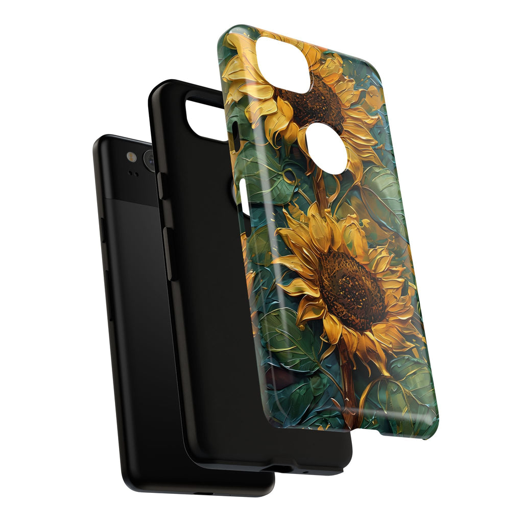Sunflower Tough Phone Case - Floral Protection, Gift for Nature Lovers, Customizable, Summer Vibes, Eco-Friendly Accessories