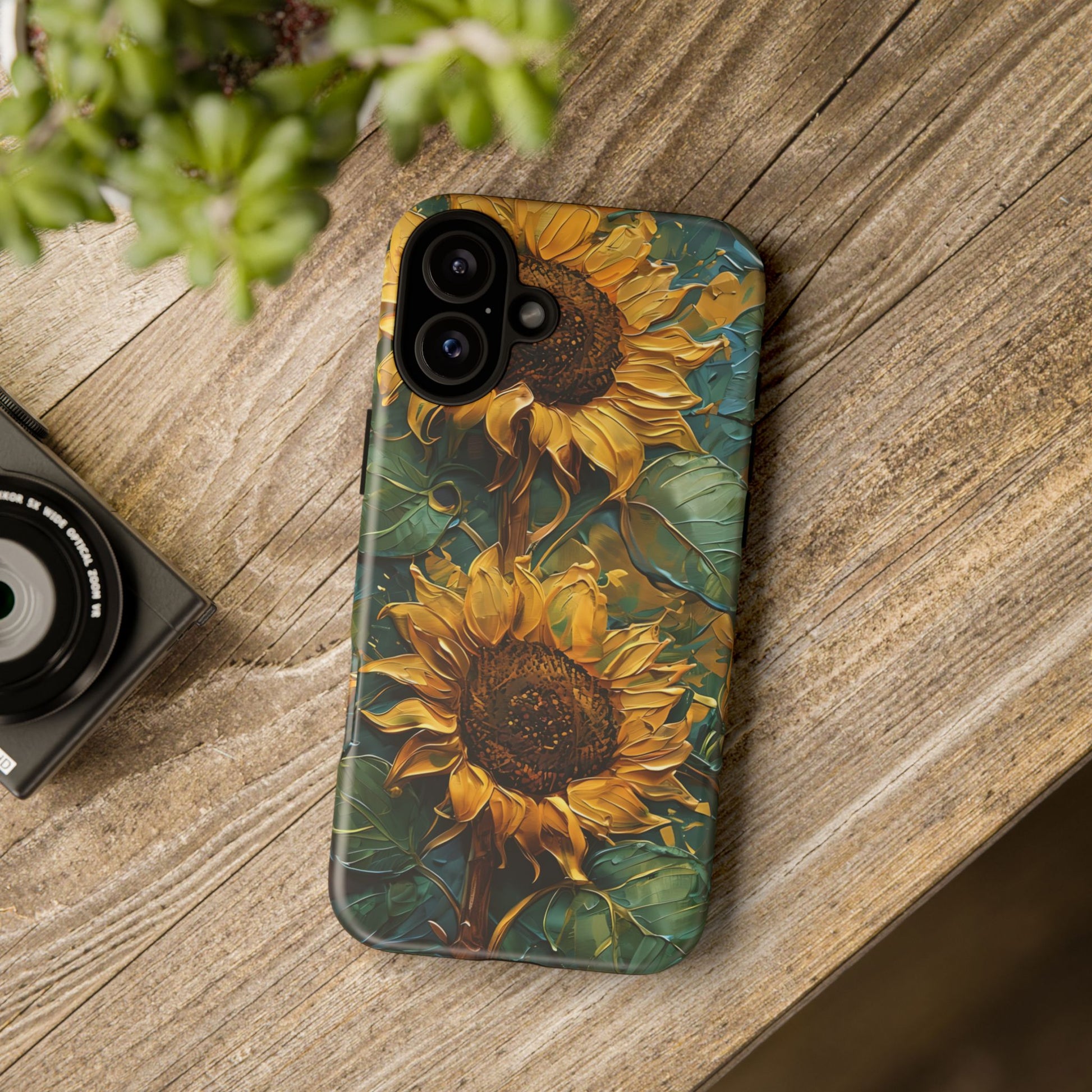 Sunflower Tough Phone Case - Floral Protection, Gift for Nature Lovers, Customizable, Summer Vibes, Eco-Friendly Accessories