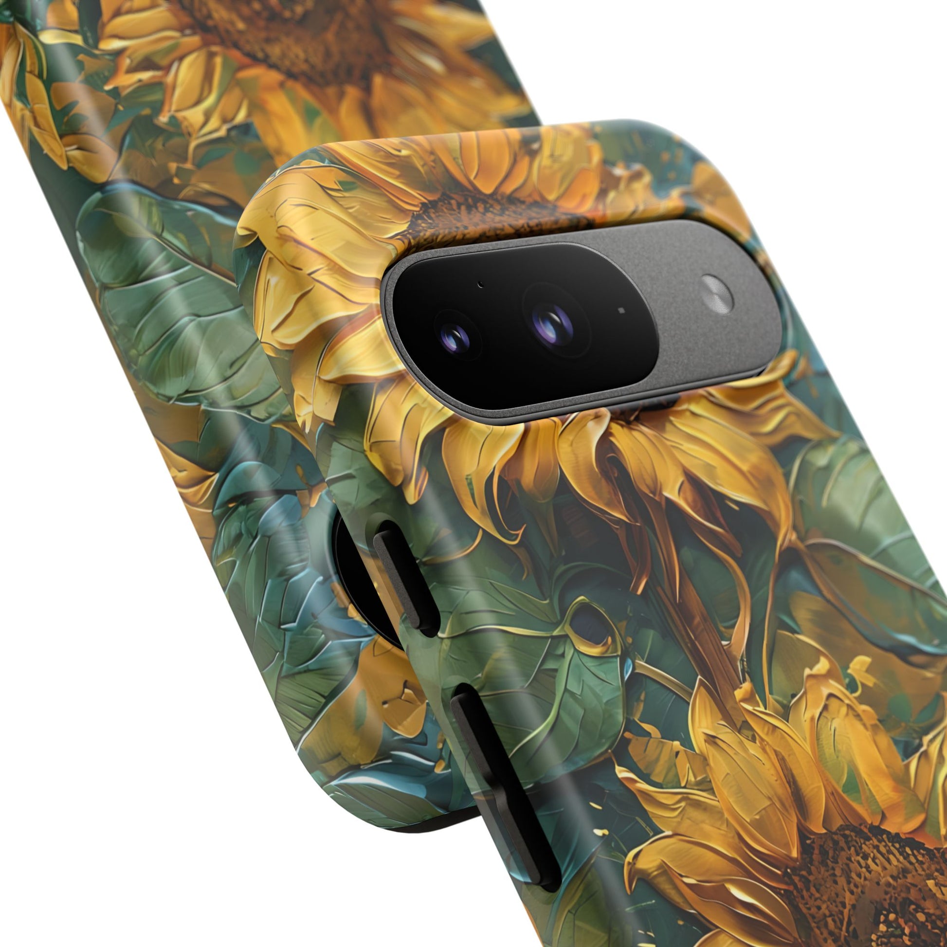 Sunflower Tough Phone Case - Floral Protection, Gift for Nature Lovers, Customizable, Summer Vibes, Eco-Friendly Accessories
