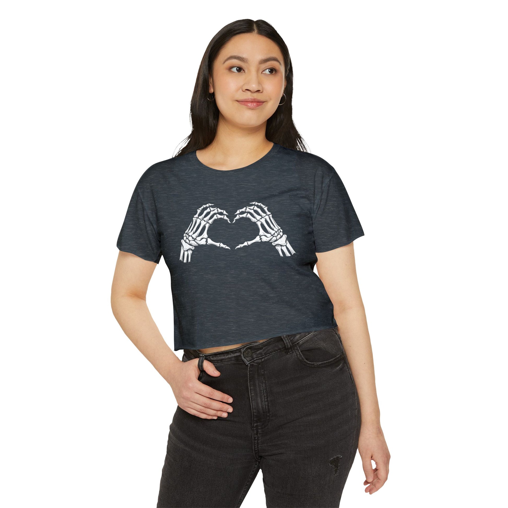 Women's Festival Crop Top with Skeleton Heart Design | Perfect for Music Festivals, Halloween Parties, Summer Outings, Casual Wear, [...]