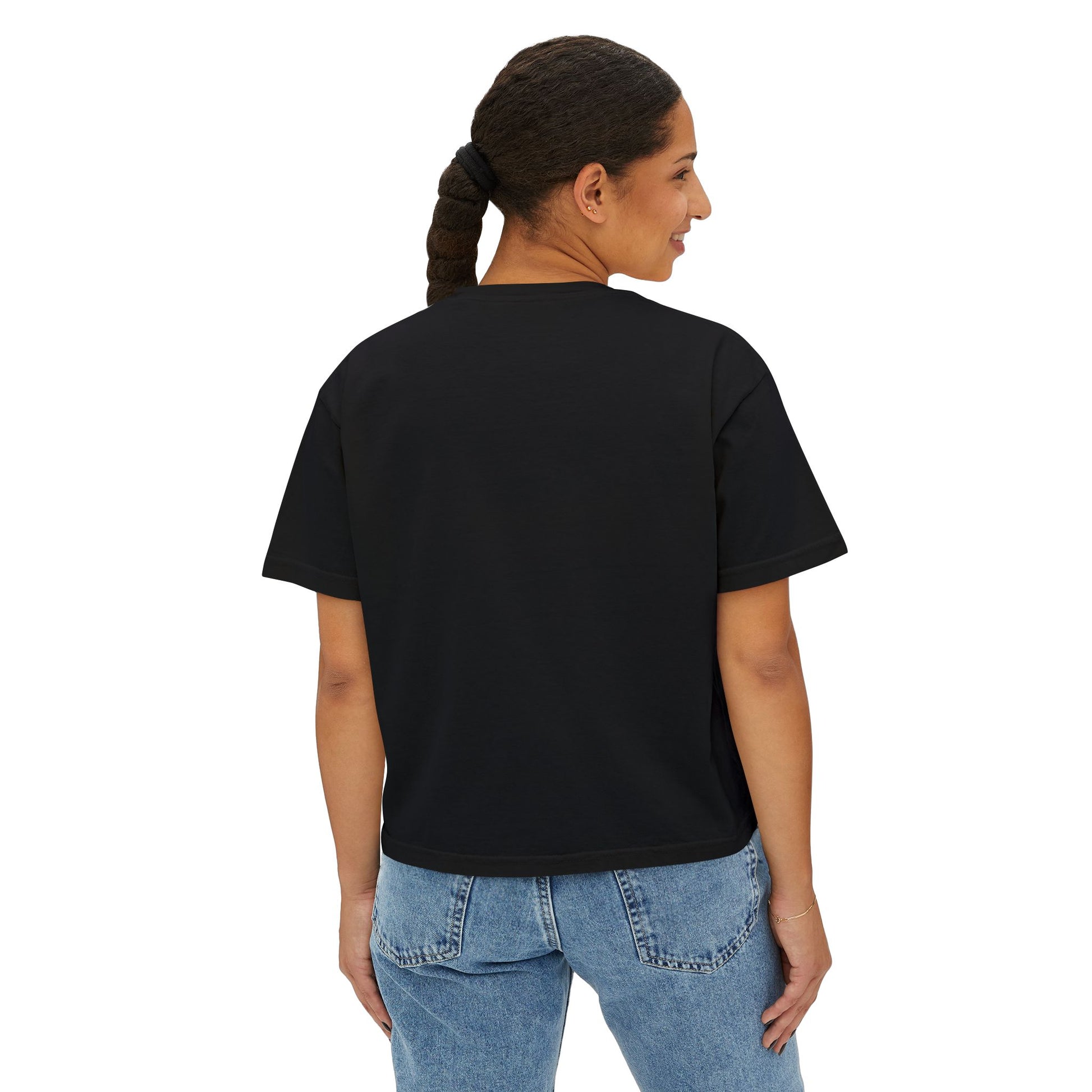 Tropical Women's Boxy Tee, Summer Vibes T-Shirt, Casual Beachwear, Gift for Her, Vacation Essentials