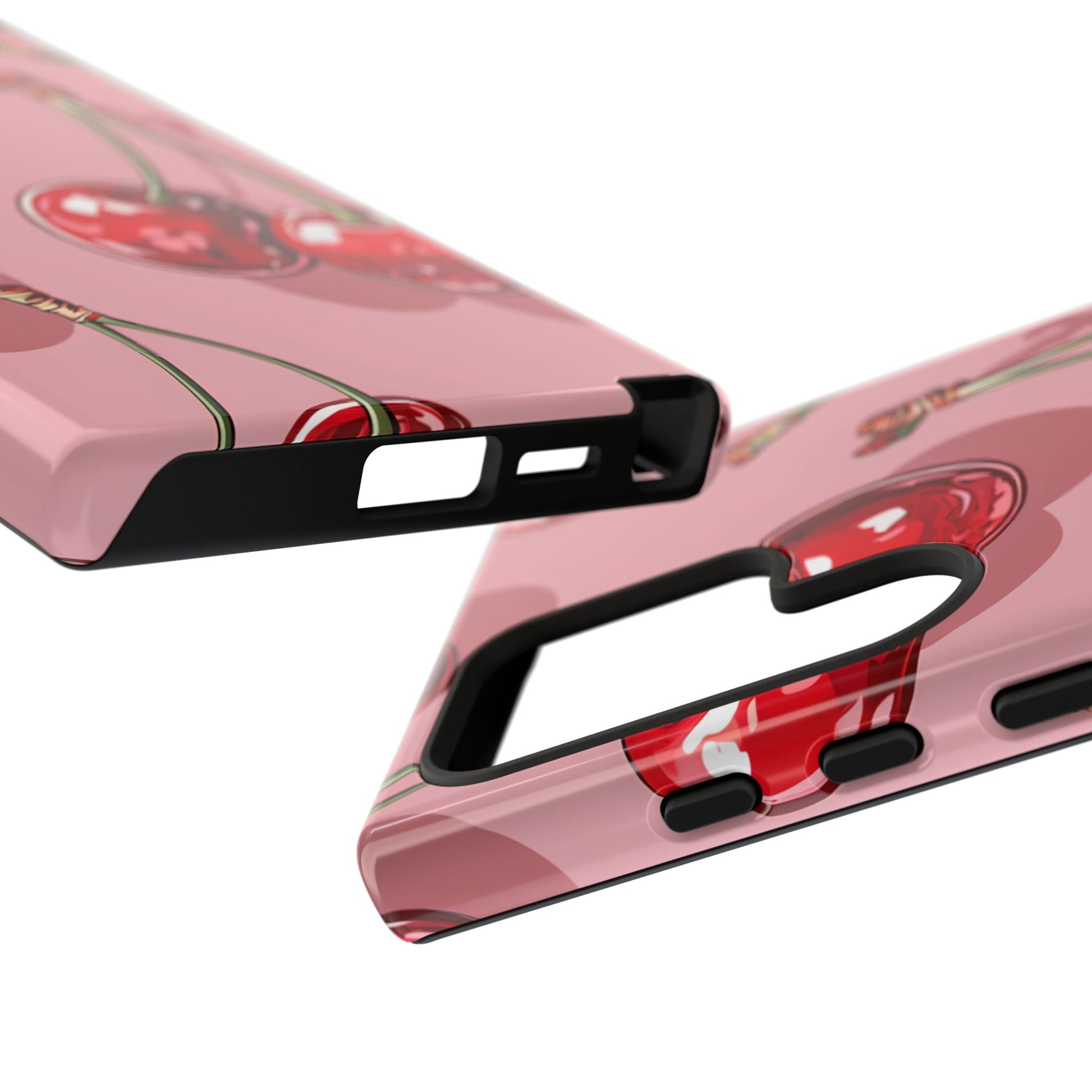 Cherry Blossom Phone Case, Tough Phone Cover, Cute Cherry Design, Summer Vibes, Phone Accessory, Gift for Her