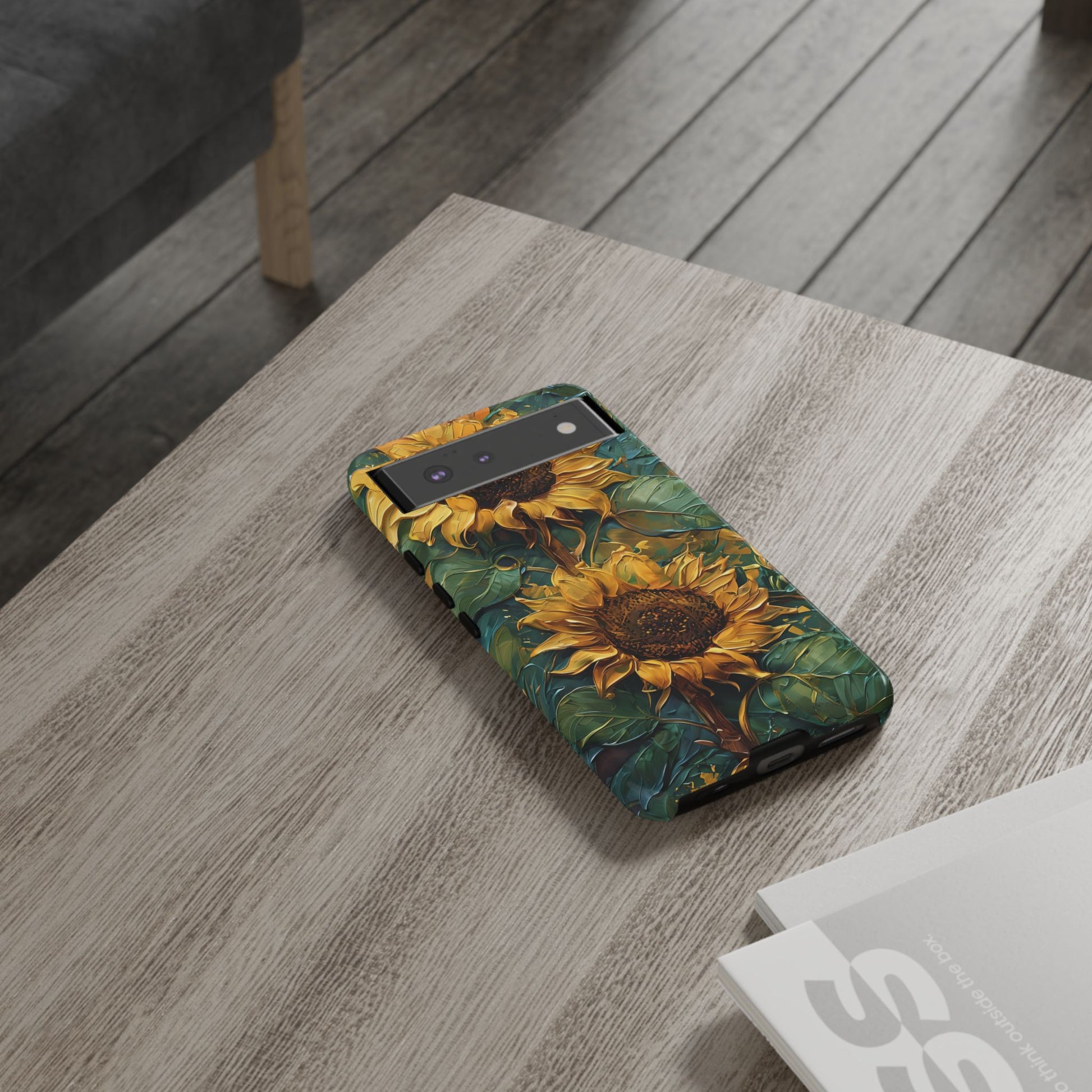 Sunflower Tough Phone Case - Floral Protection, Gift for Nature Lovers, Customizable, Summer Vibes, Eco-Friendly Accessories