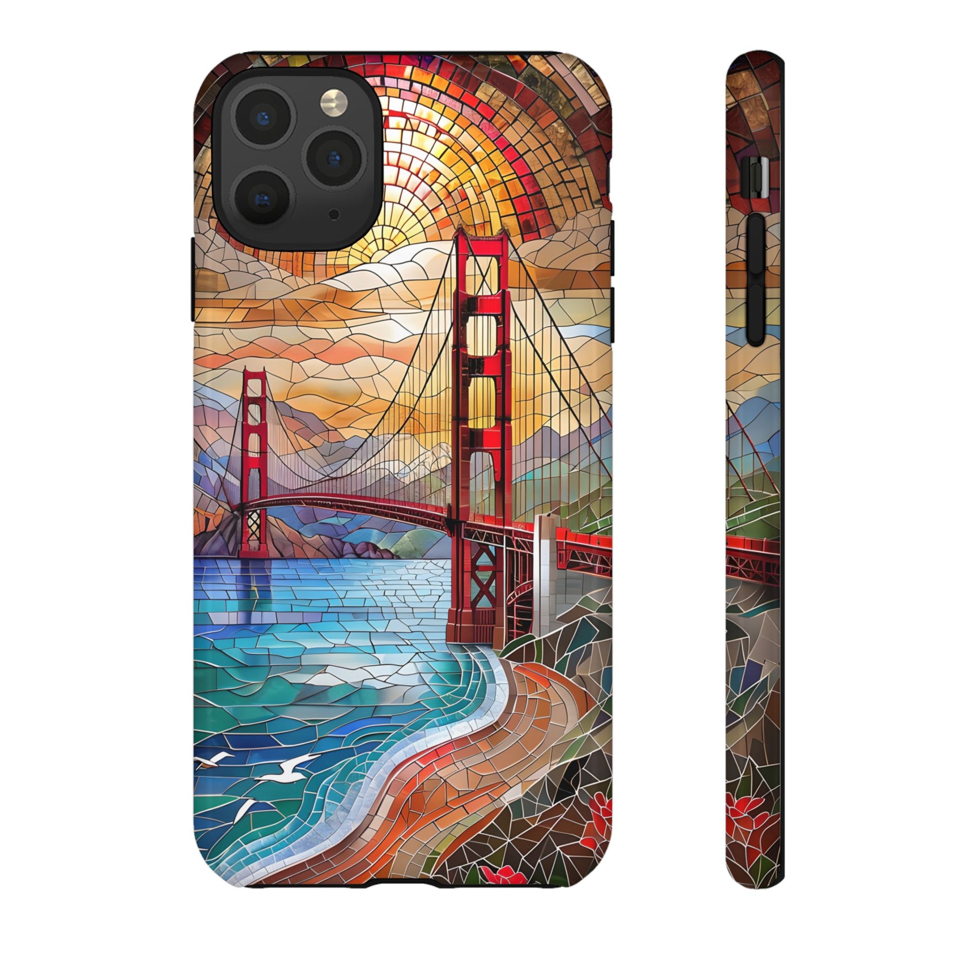 Golden Gate Bridge Phone Case, Artistic Phone Cover, Unique Gift for Travelers, Vibrant Cell Phone Accessory, Nature-Inspired Design