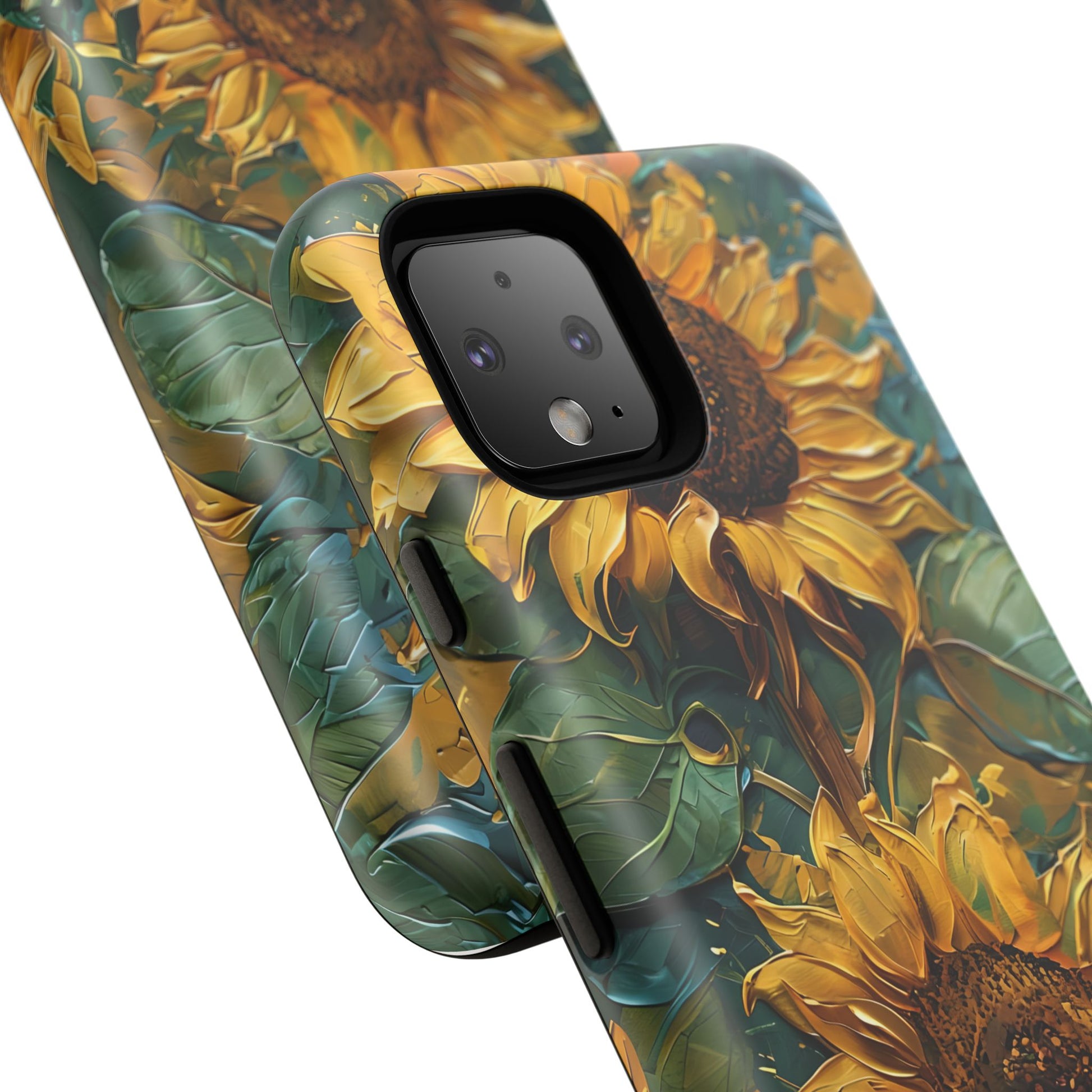 Sunflower Tough Phone Case - Floral Protection, Gift for Nature Lovers, Customizable, Summer Vibes, Eco-Friendly Accessories