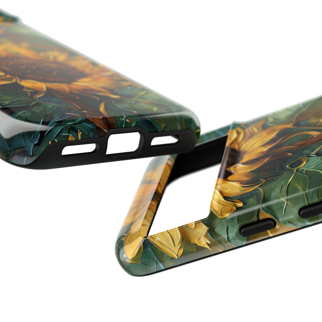 Sunflower Tough Phone Case - Floral Protection, Gift for Nature Lovers, Customizable, Summer Vibes, Eco-Friendly Accessories