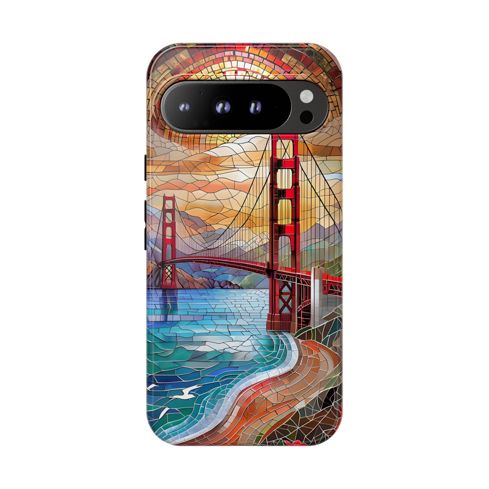 Golden Gate Bridge Phone Case, Artistic Phone Cover, Unique Gift for Travelers, Vibrant Cell Phone Accessory, Nature-Inspired Design