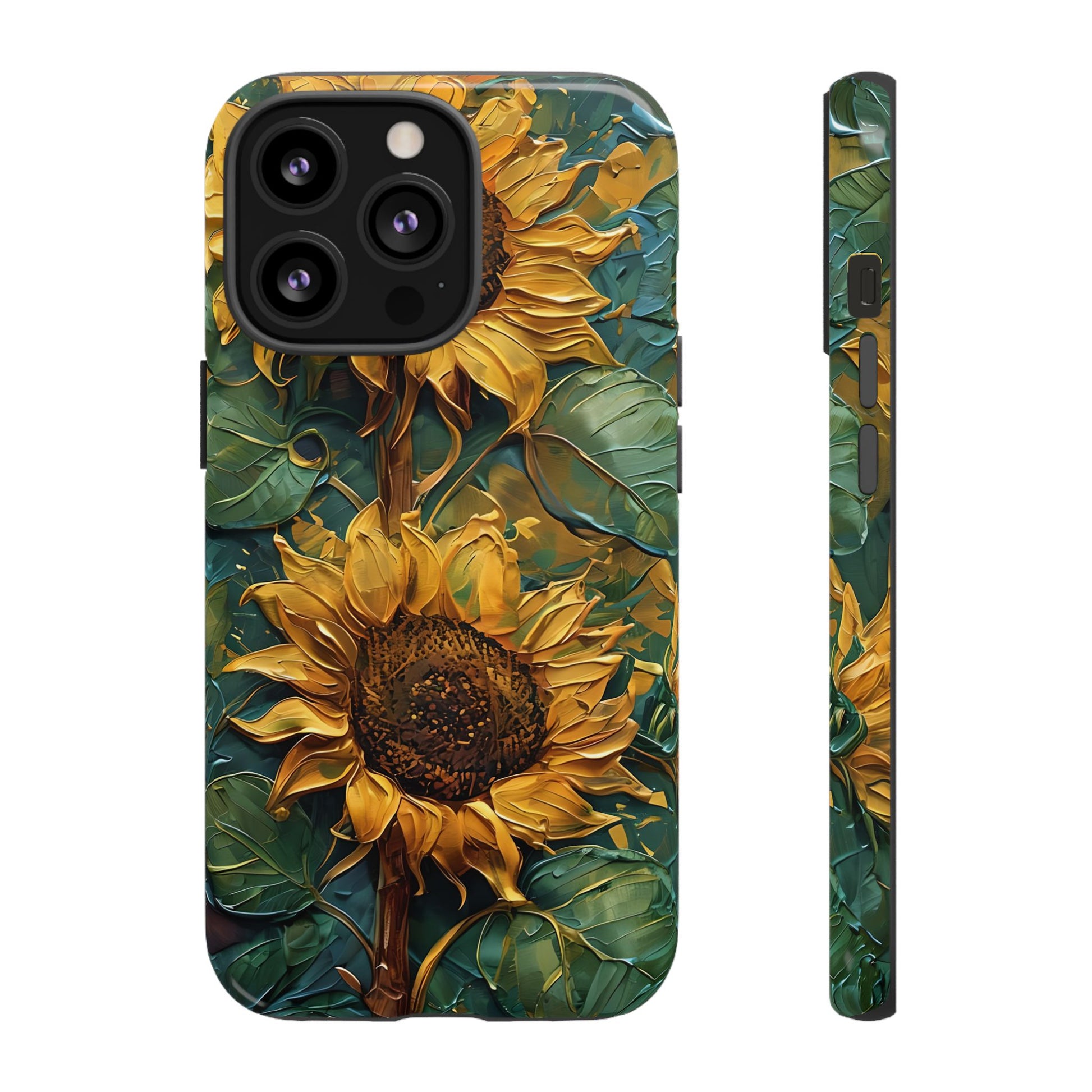 Sunflower Tough Phone Case - Floral Protection, Gift for Nature Lovers, Customizable, Summer Vibes, Eco-Friendly Accessories