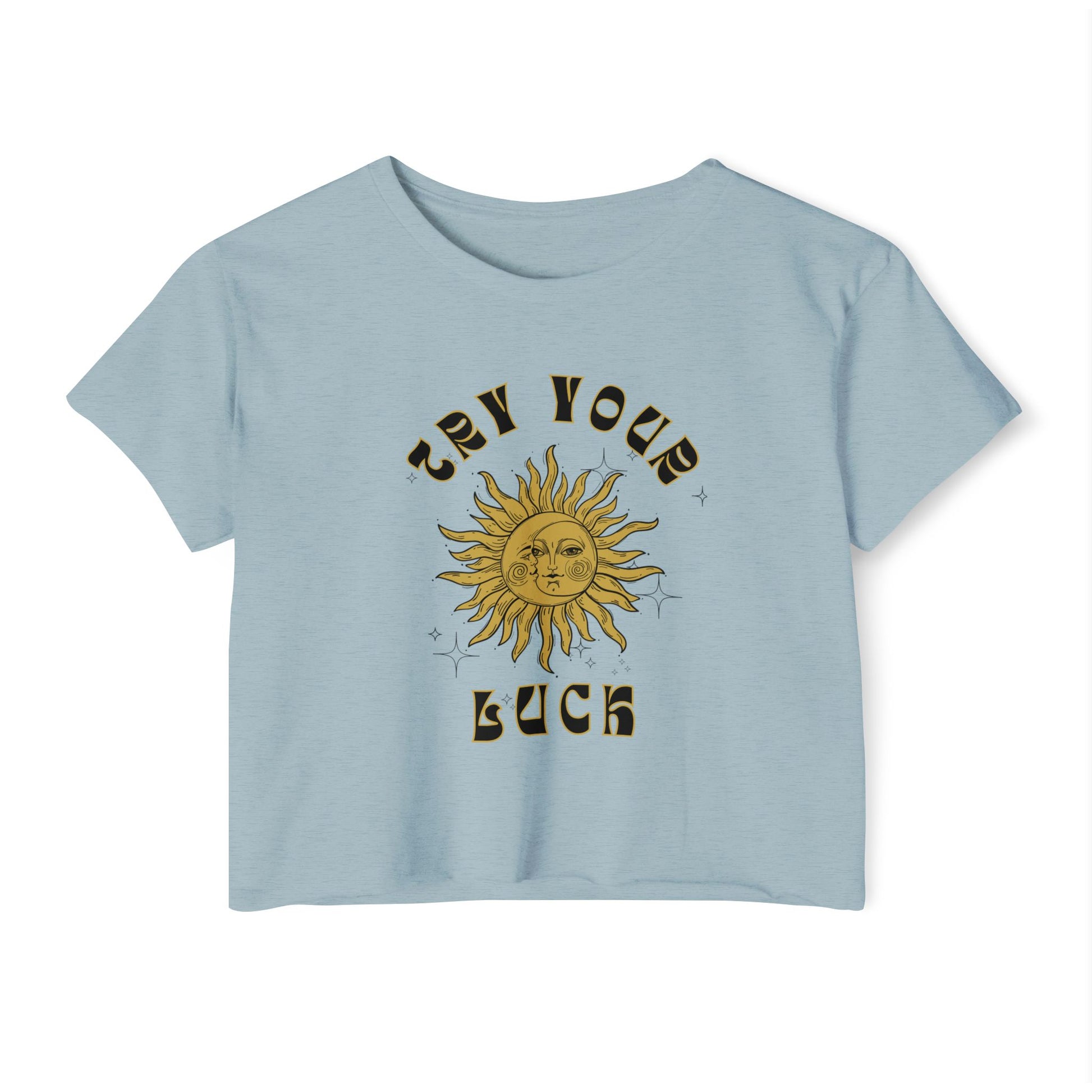 Sunny Vibes Festival Crop Top - Inspirational Summer Tee, Boho Style, Music Festival Apparel, Gift for Her, Casual Look