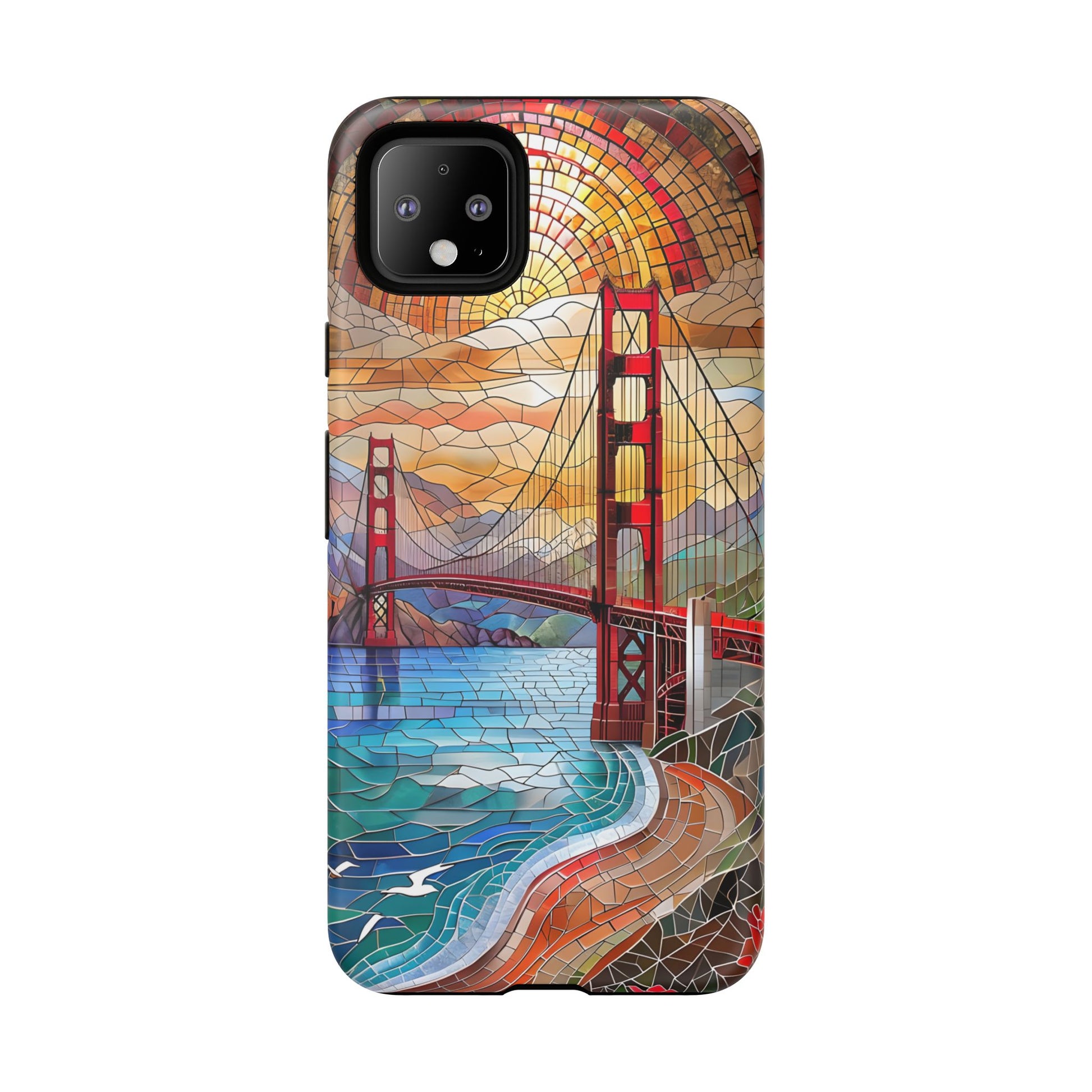 Golden Gate Bridge Phone Case, Artistic Phone Cover, Unique Gift for Travelers, Vibrant Cell Phone Accessory, Nature-Inspired Design