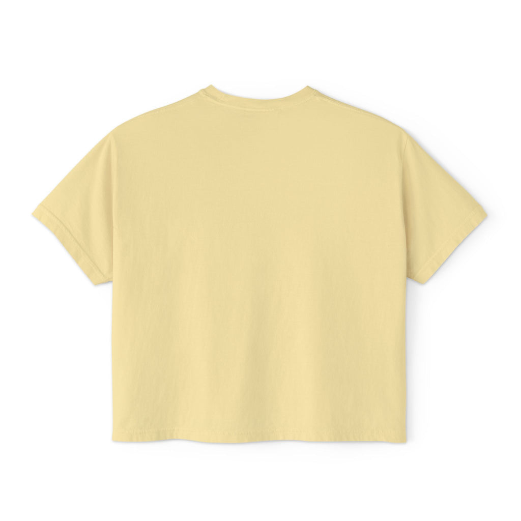 Chic Cherry Women's Boxy Tee, Casual T-Shirt, Summer Top, Gift for Her, Trendy Graphic Tee