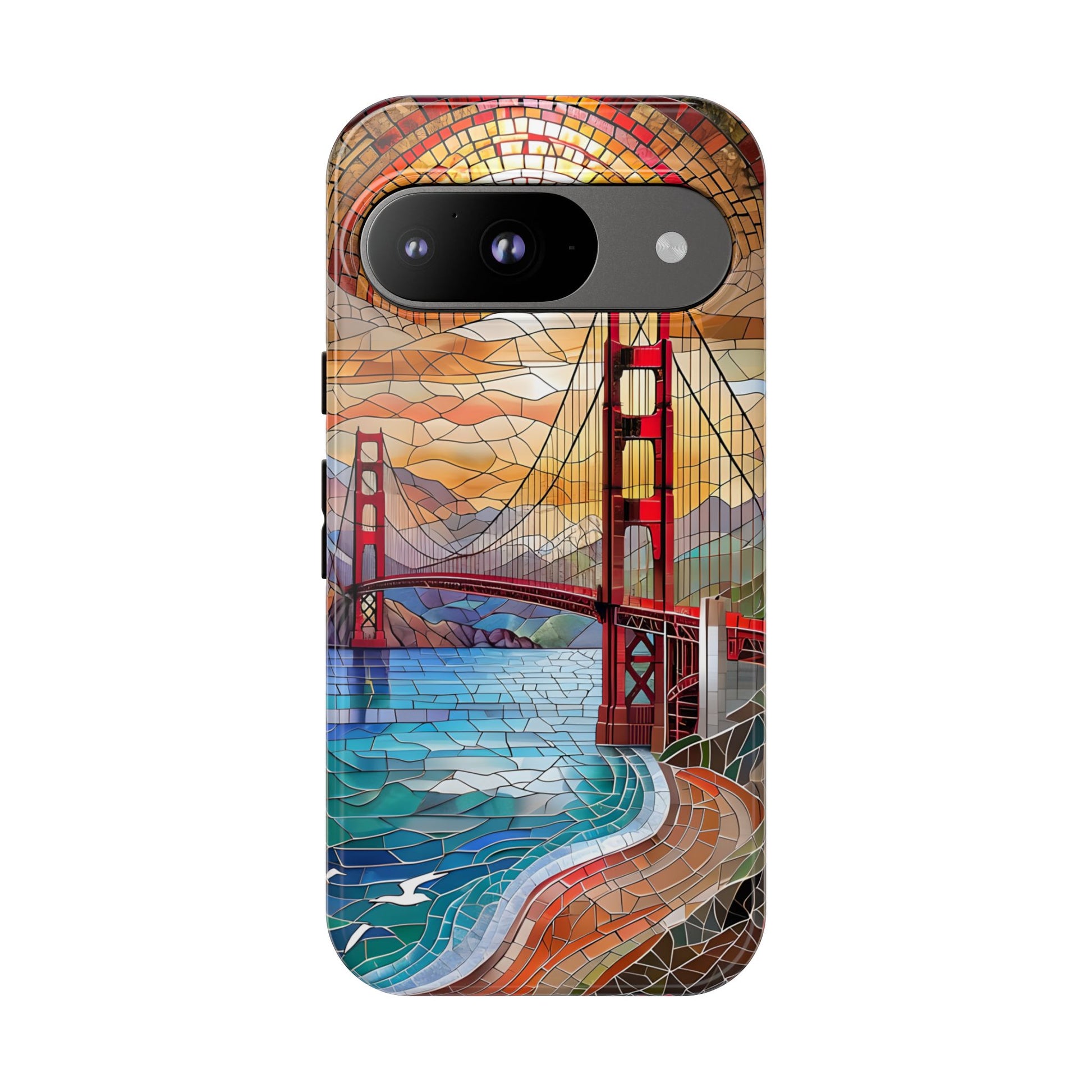 Golden Gate Bridge Phone Case, Artistic Phone Cover, Unique Gift for Travelers, Vibrant Cell Phone Accessory, Nature-Inspired Design
