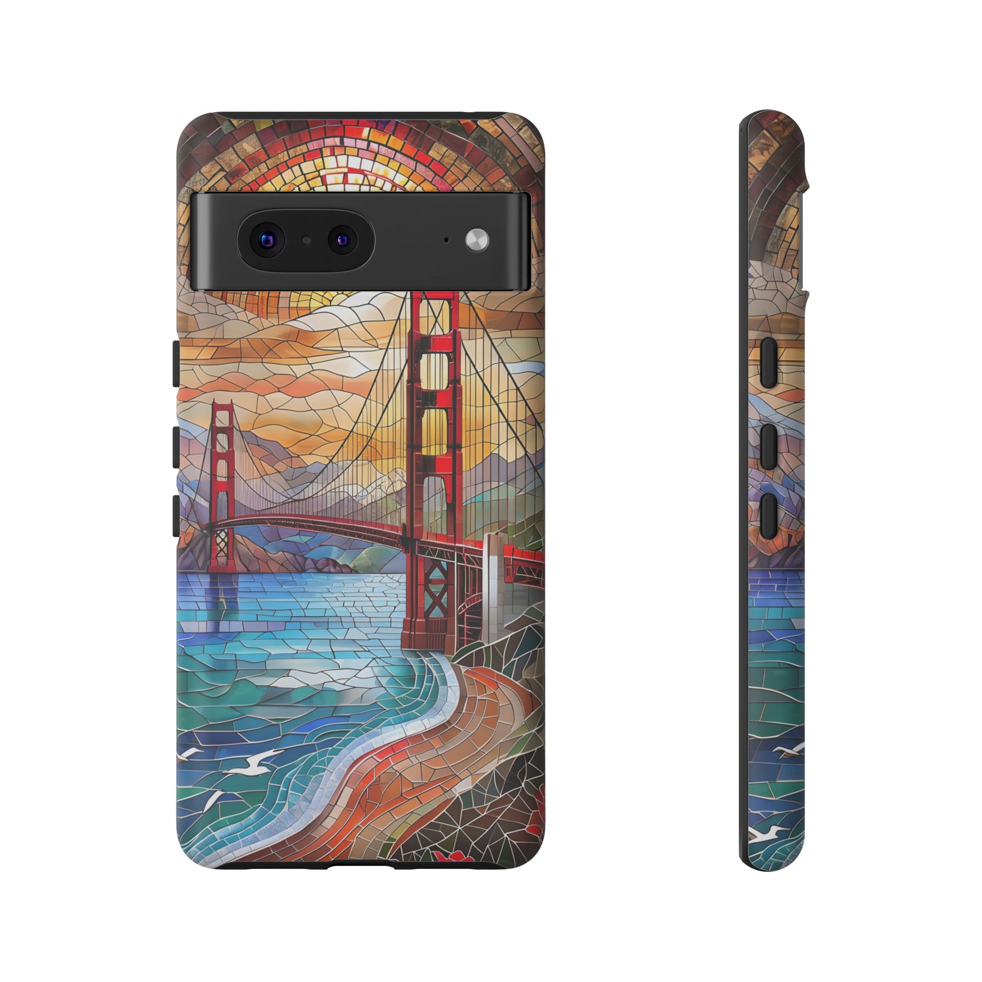 Golden Gate Bridge Phone Case, Artistic Phone Cover, Unique Gift for Travelers, Vibrant Cell Phone Accessory, Nature-Inspired Design