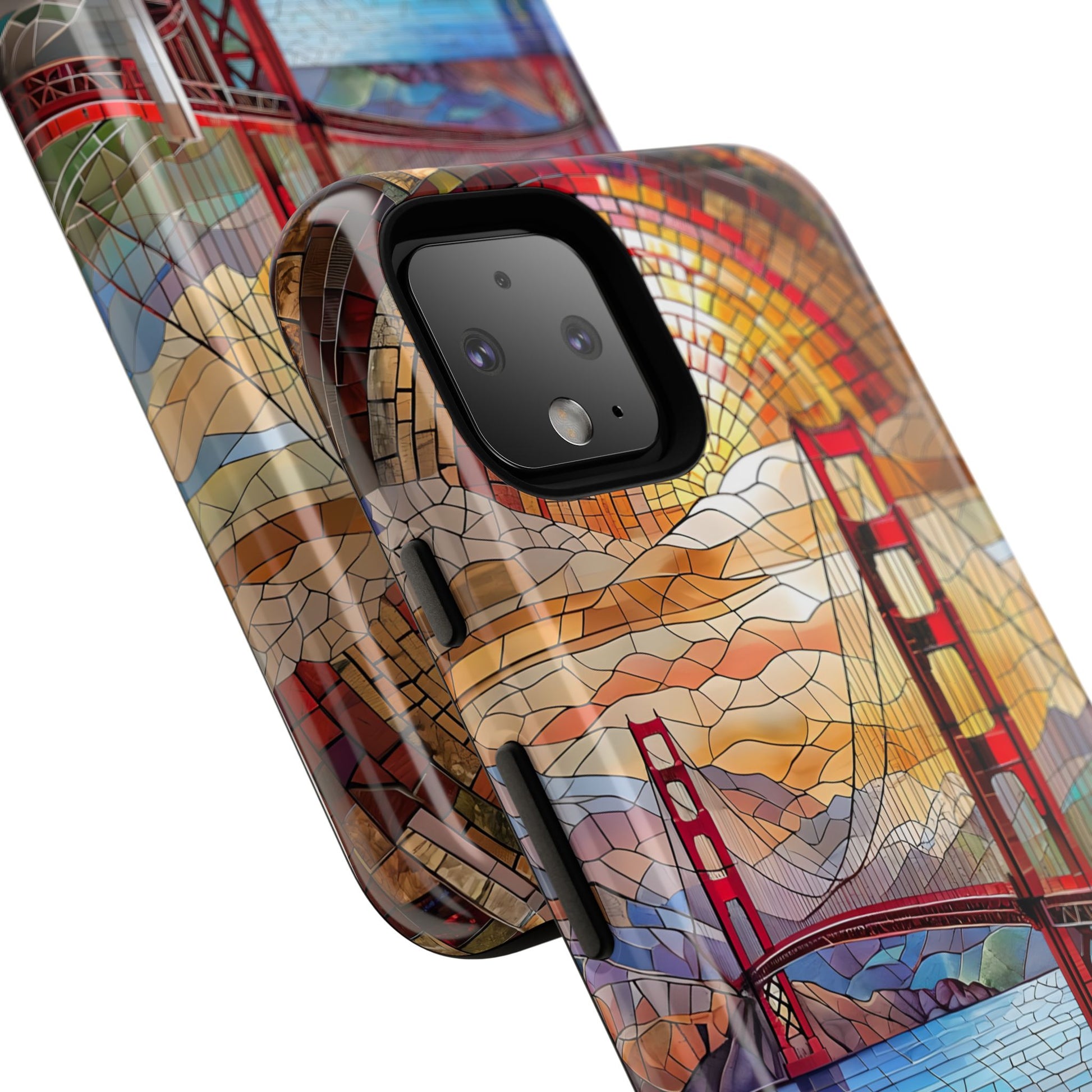 Golden Gate Bridge Phone Case, Artistic Phone Cover, Unique Gift for Travelers, Vibrant Cell Phone Accessory, Nature-Inspired Design