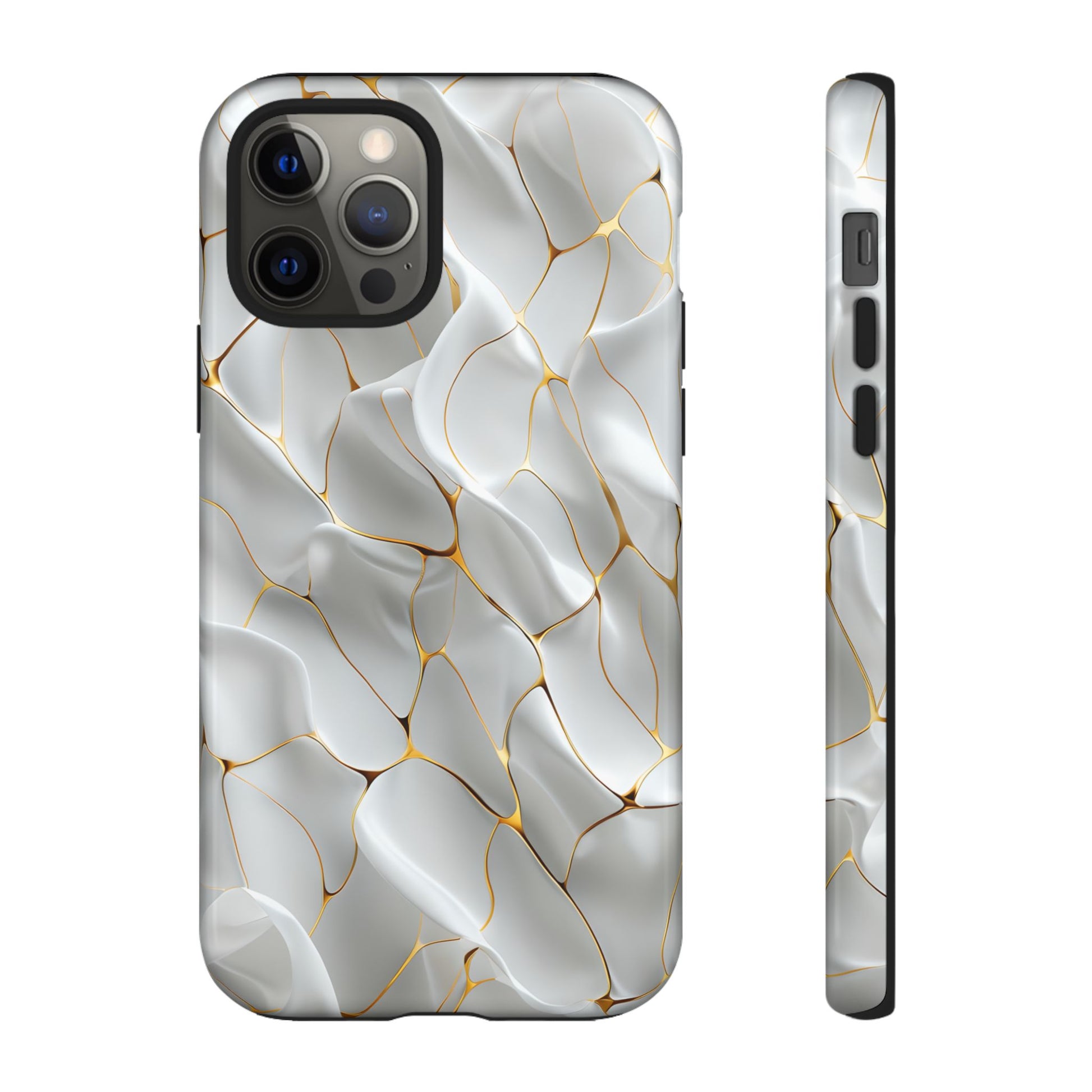Elegant Phone Case with Golden Accents, Protective Mobile Cover, Stylish Tech Accessory, Perfect Gift for Any Occasion