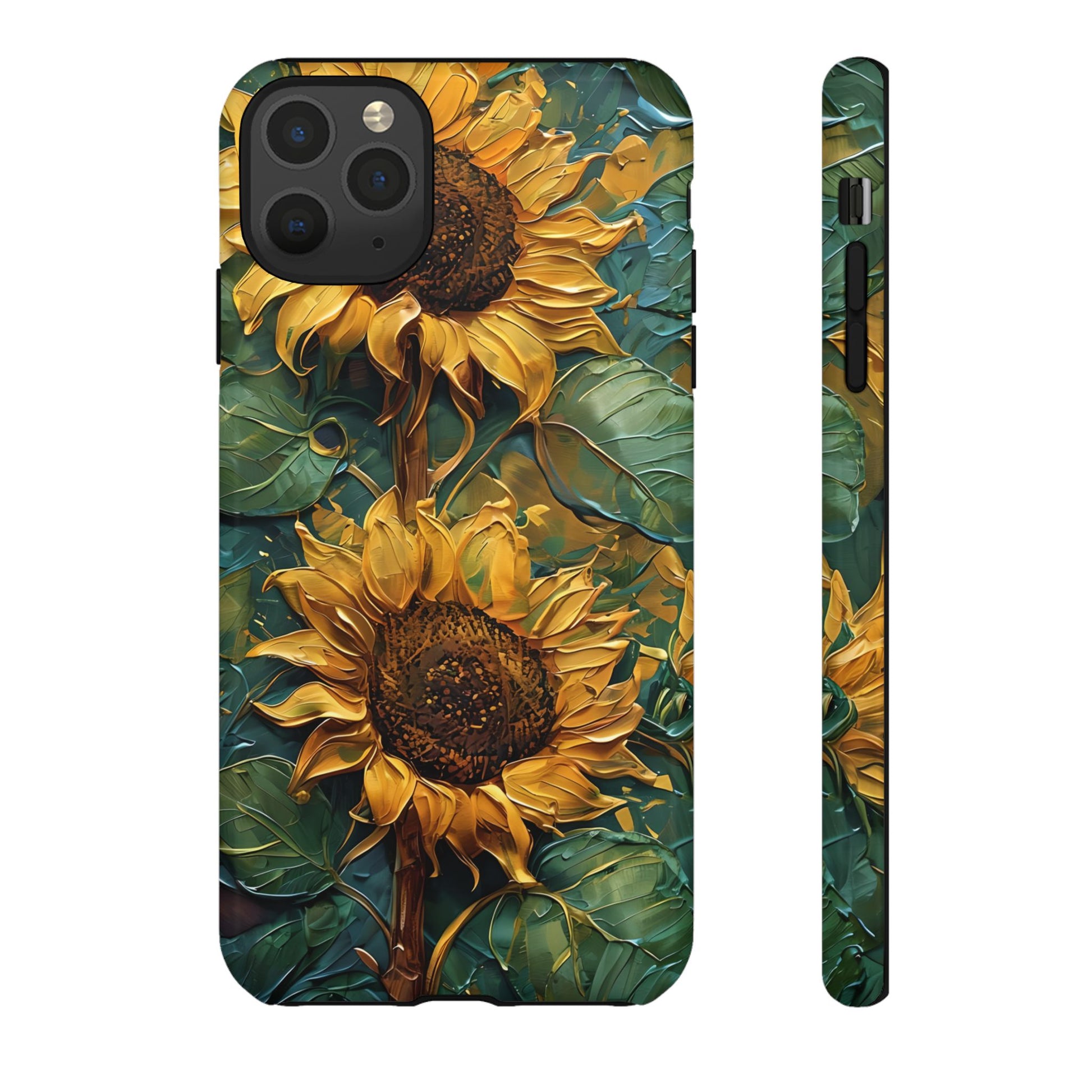 Sunflower Tough Phone Case - Floral Protection, Gift for Nature Lovers, Customizable, Summer Vibes, Eco-Friendly Accessories