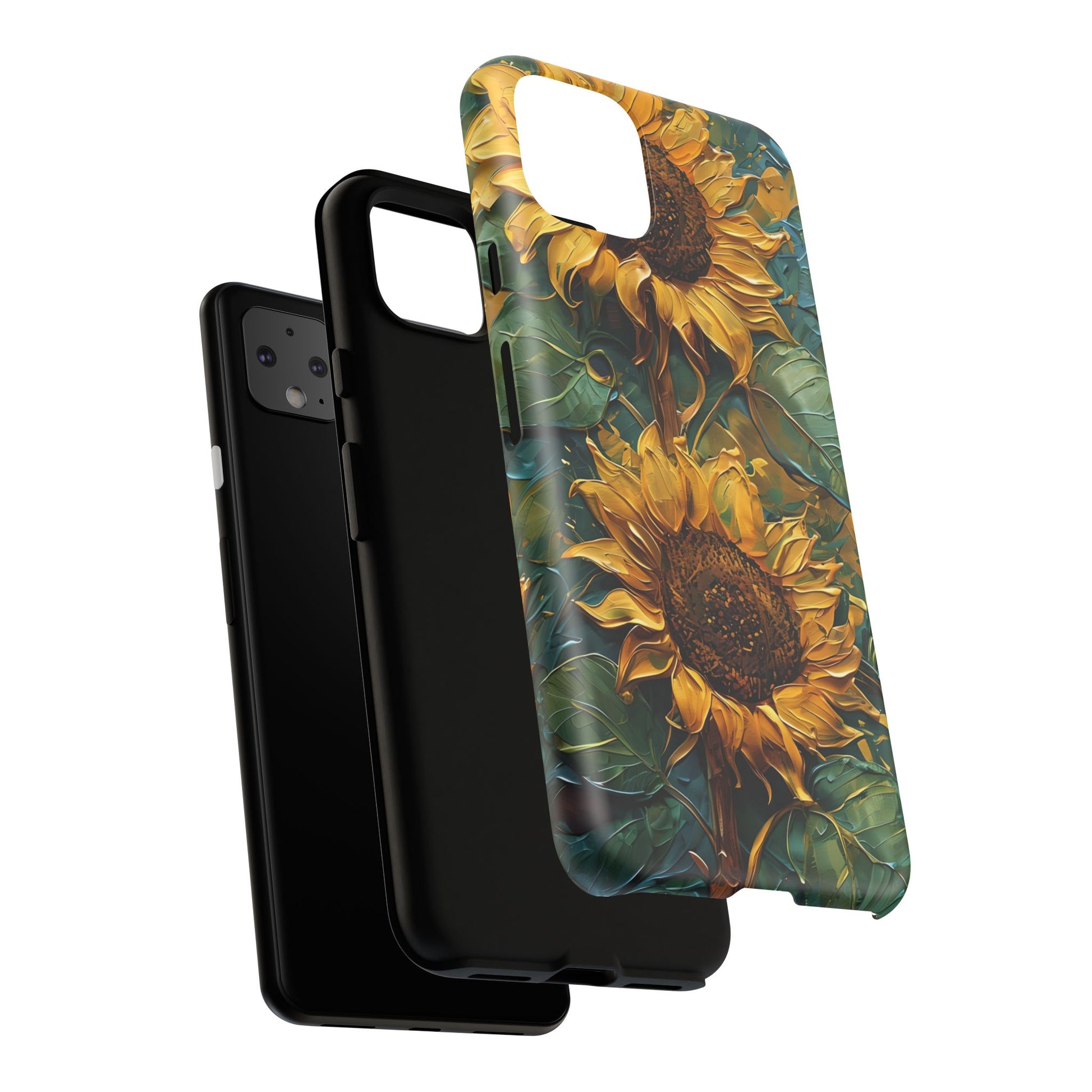 Sunflower Tough Phone Case - Floral Protection, Gift for Nature Lovers, Customizable, Summer Vibes, Eco-Friendly Accessories