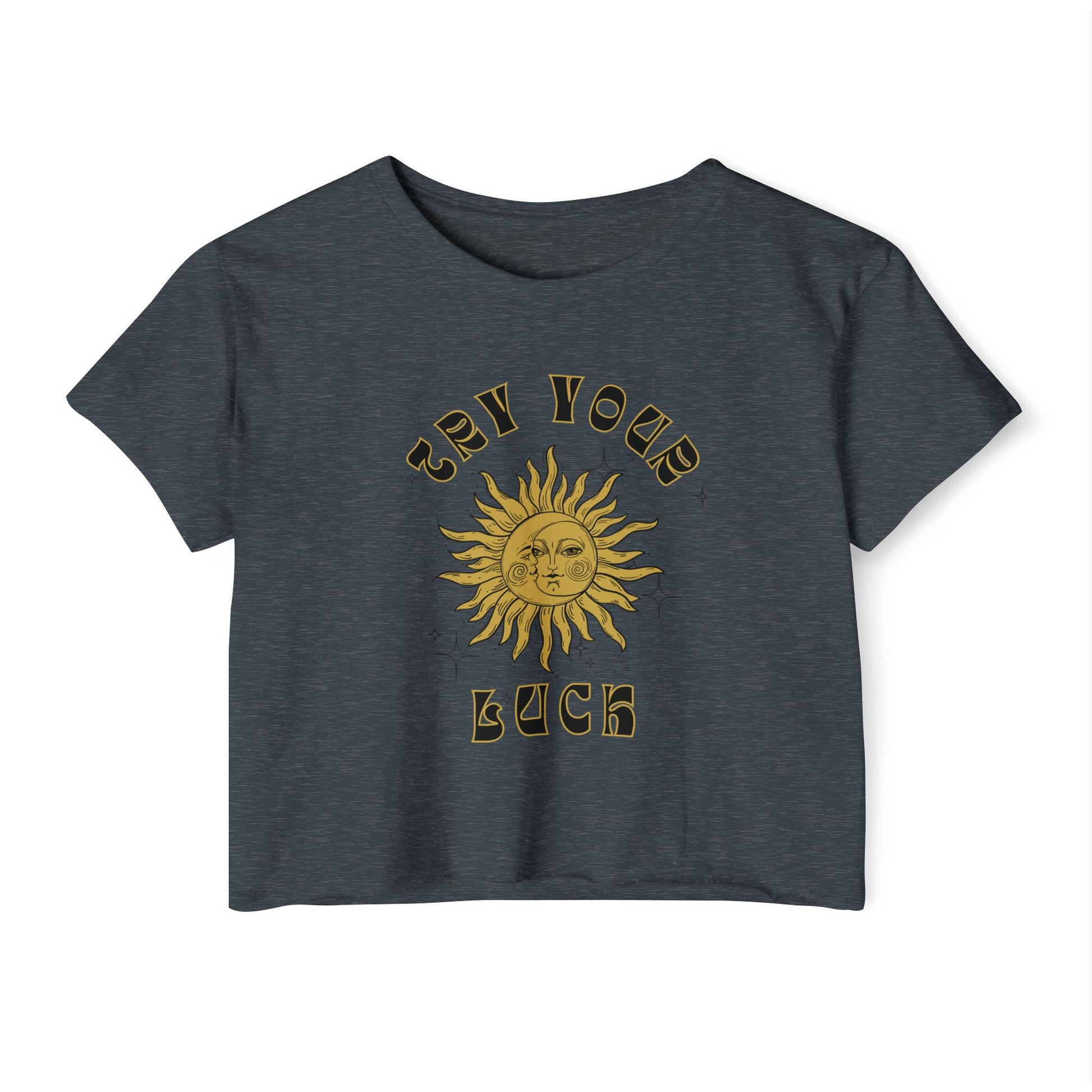 Sunny Vibes Festival Crop Top - Inspirational Summer Tee, Boho Style, Music Festival Apparel, Gift for Her, Casual Look