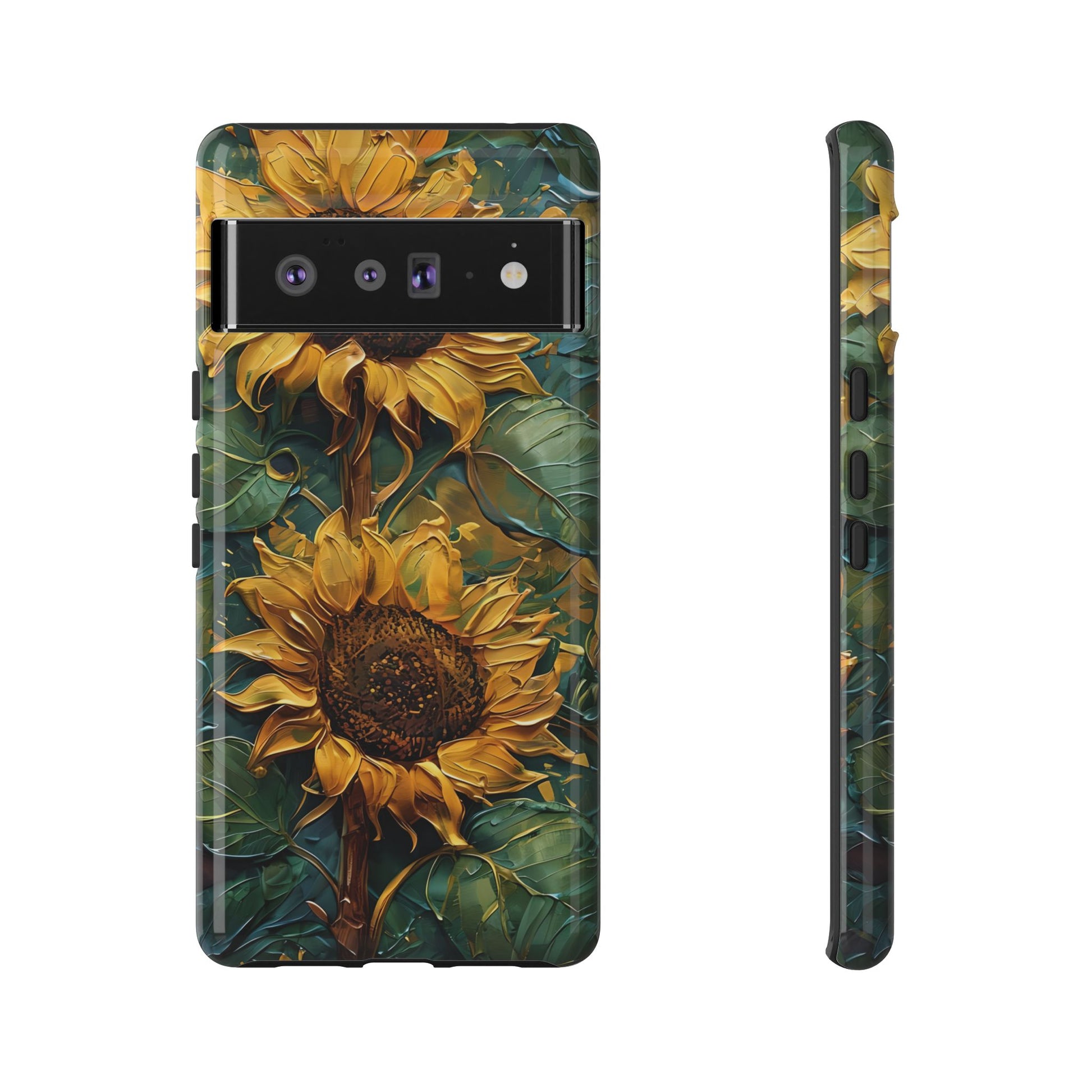 Sunflower Tough Phone Case - Floral Protection, Gift for Nature Lovers, Customizable, Summer Vibes, Eco-Friendly Accessories