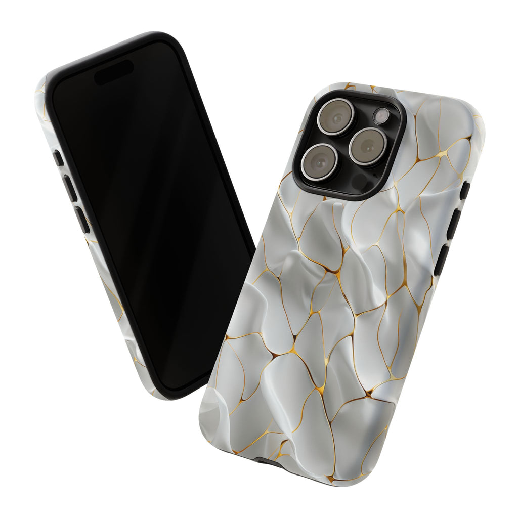 Elegant Phone Case with Golden Accents, Protective Mobile Cover, Stylish Tech Accessory, Perfect Gift for Any Occasion