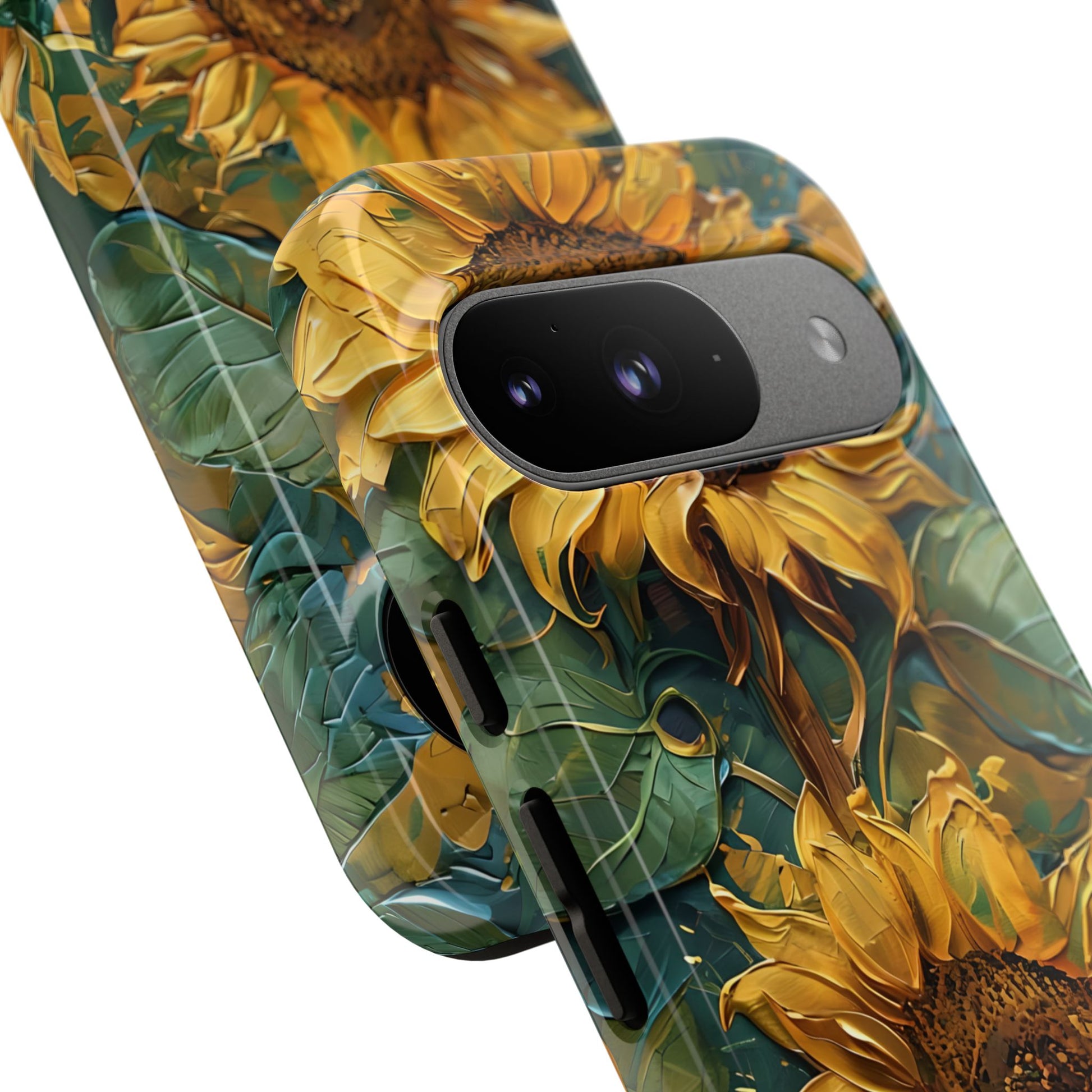 Sunflower Tough Phone Case - Floral Protection, Gift for Nature Lovers, Customizable, Summer Vibes, Eco-Friendly Accessories