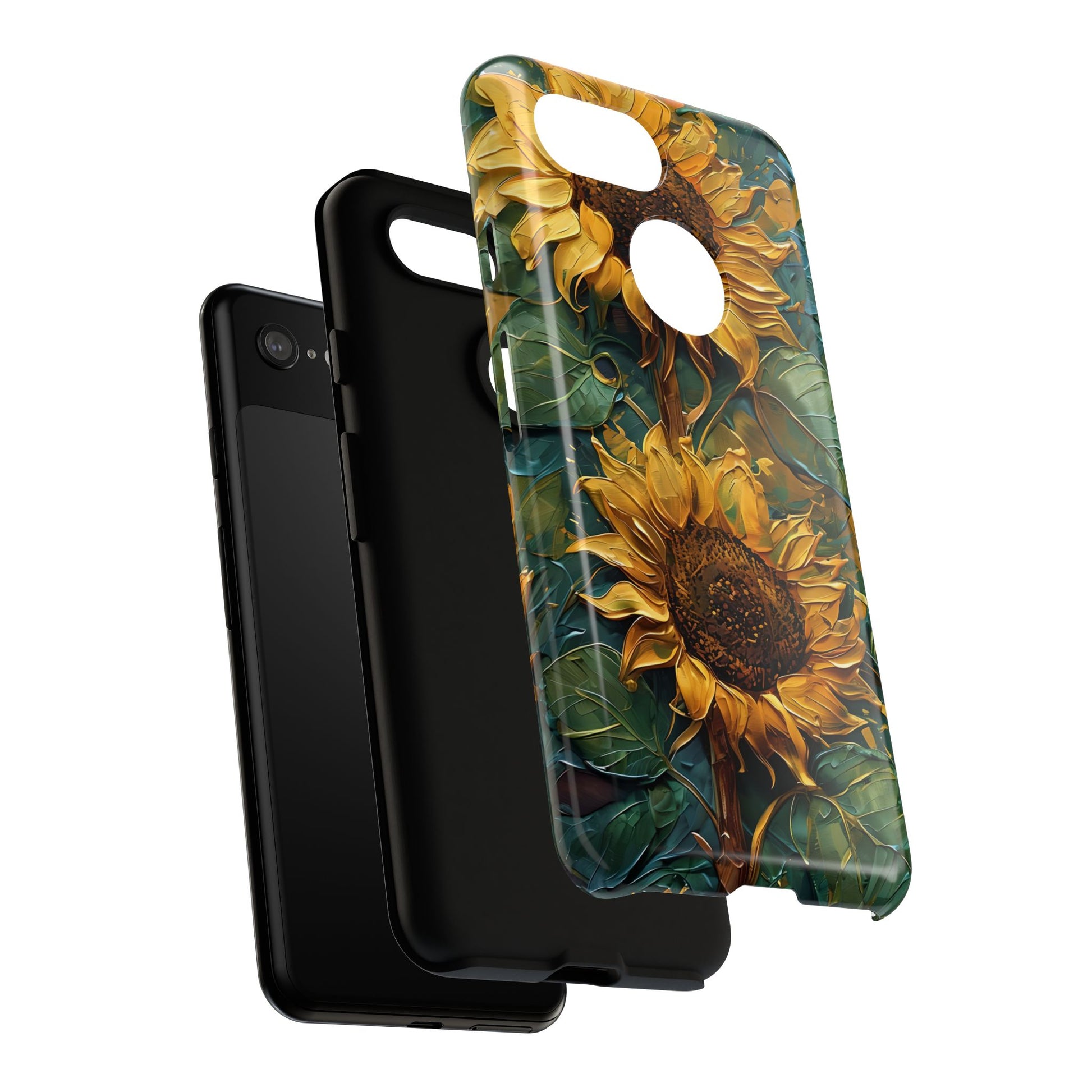 Sunflower Tough Phone Case - Floral Protection, Gift for Nature Lovers, Customizable, Summer Vibes, Eco-Friendly Accessories