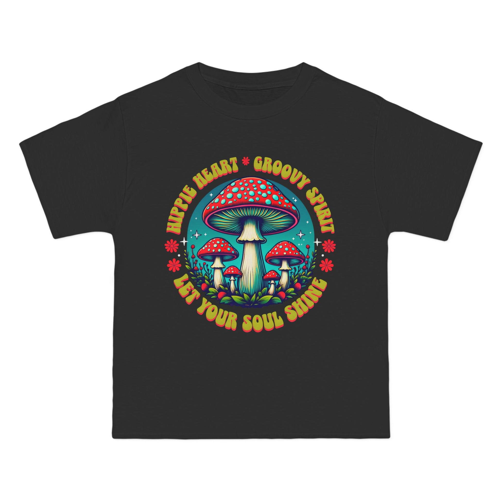 Magical Soul Art T-Shirt | Psychedelic Mushrooms | Unique Gift for Nature Lovers, Boho Style, Festival Wear, Vibrant Graphic Tee
