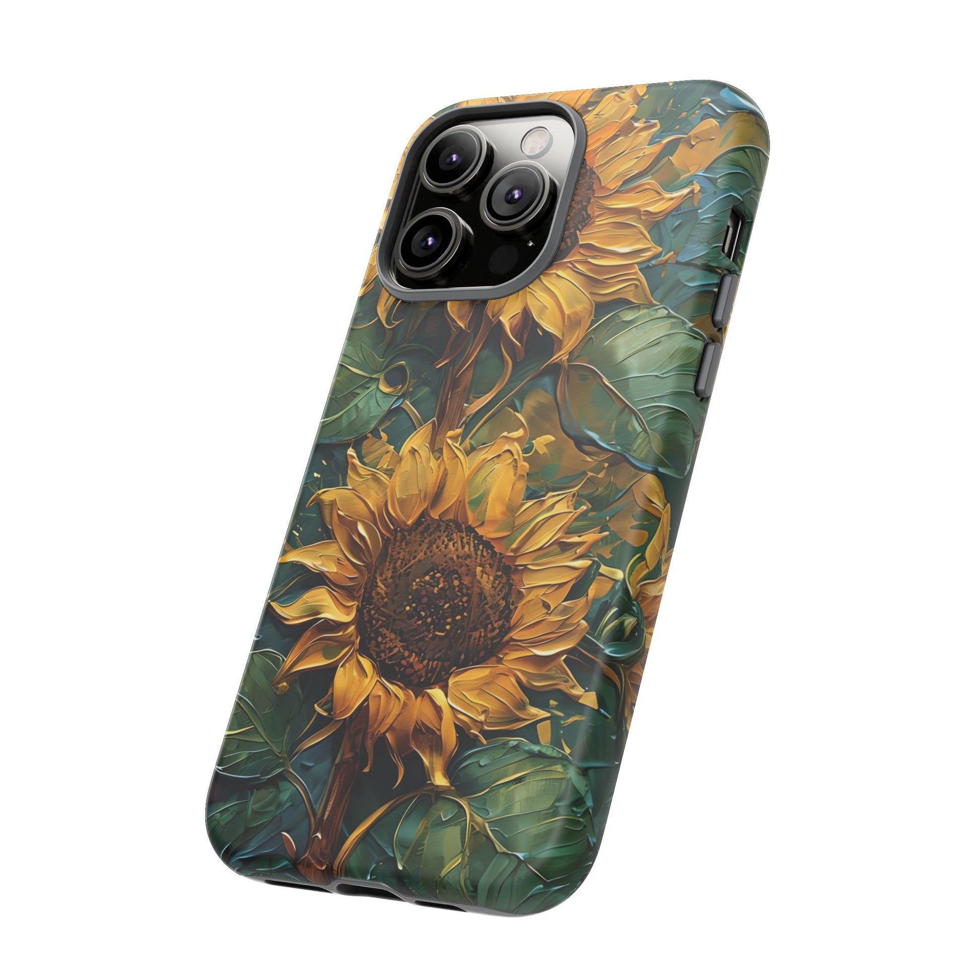 Sunflower Tough Phone Case - Floral Protection, Gift for Nature Lovers, Customizable, Summer Vibes, Eco-Friendly Accessories