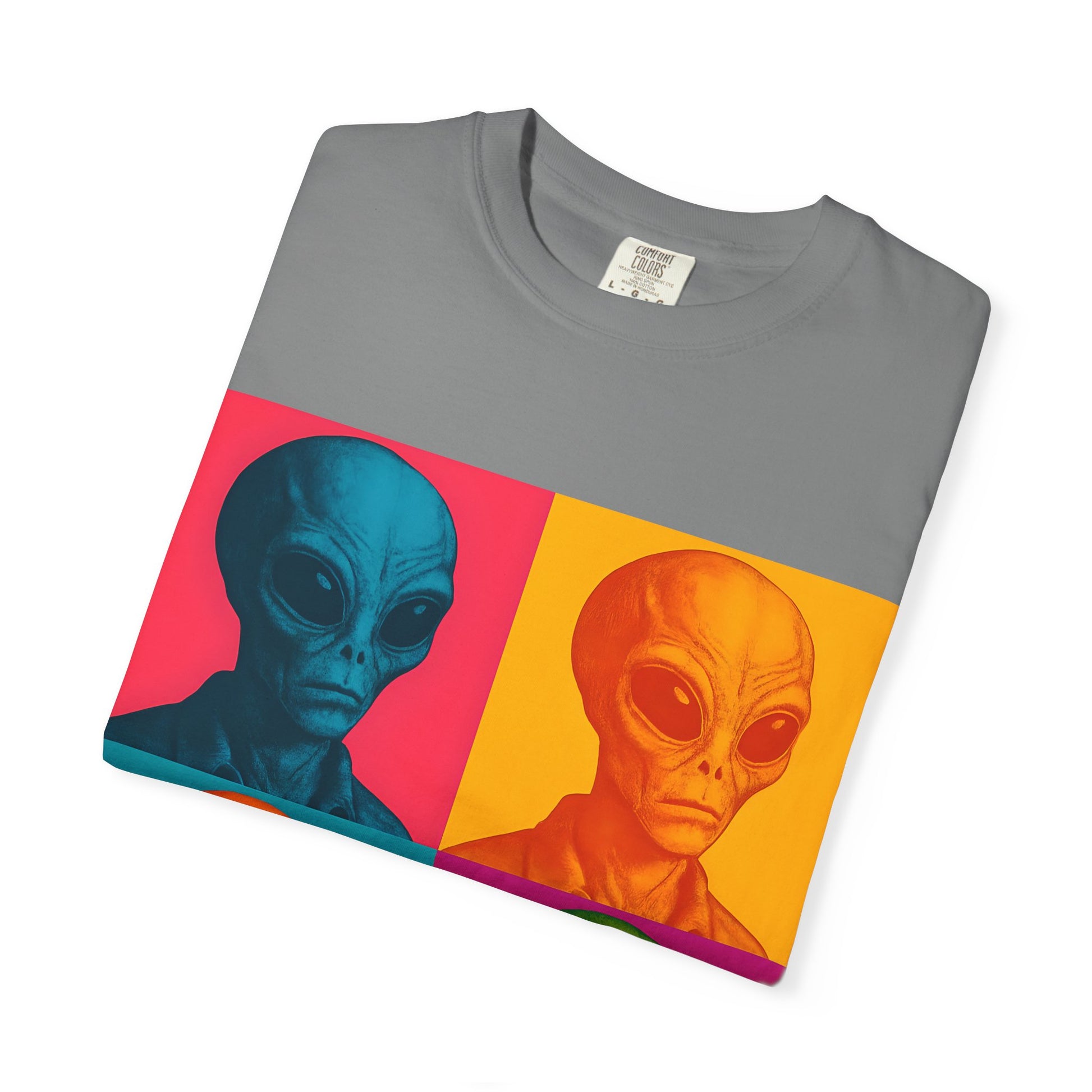 Pop Art Alien T-Shirt | Casual Wear, Gifts for Sci-Fi Fans, Vintage Style, Unisex Graphic Tee, Summer Fashion