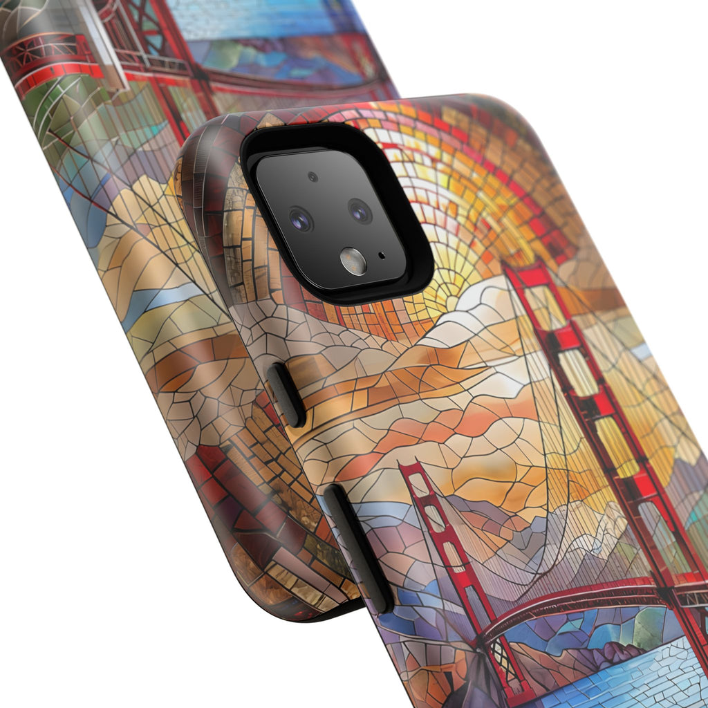 Golden Gate Bridge Phone Case, Artistic Phone Cover, Unique Gift for Travelers, Vibrant Cell Phone Accessory, Nature-Inspired Design
