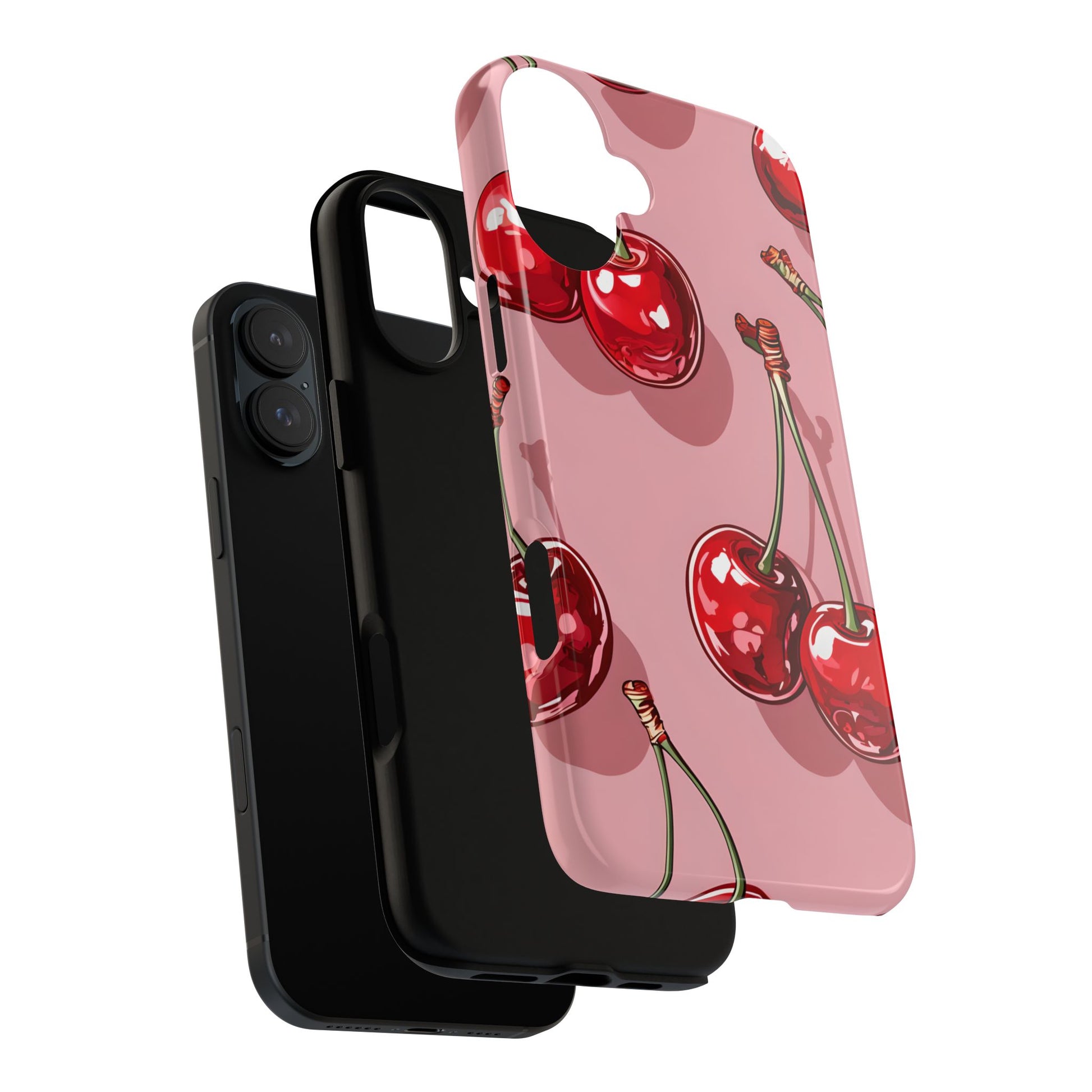 Cherry Blossom Phone Case, Tough Phone Cover, Cute Cherry Design, Summer Vibes, Phone Accessory, Gift for Her
