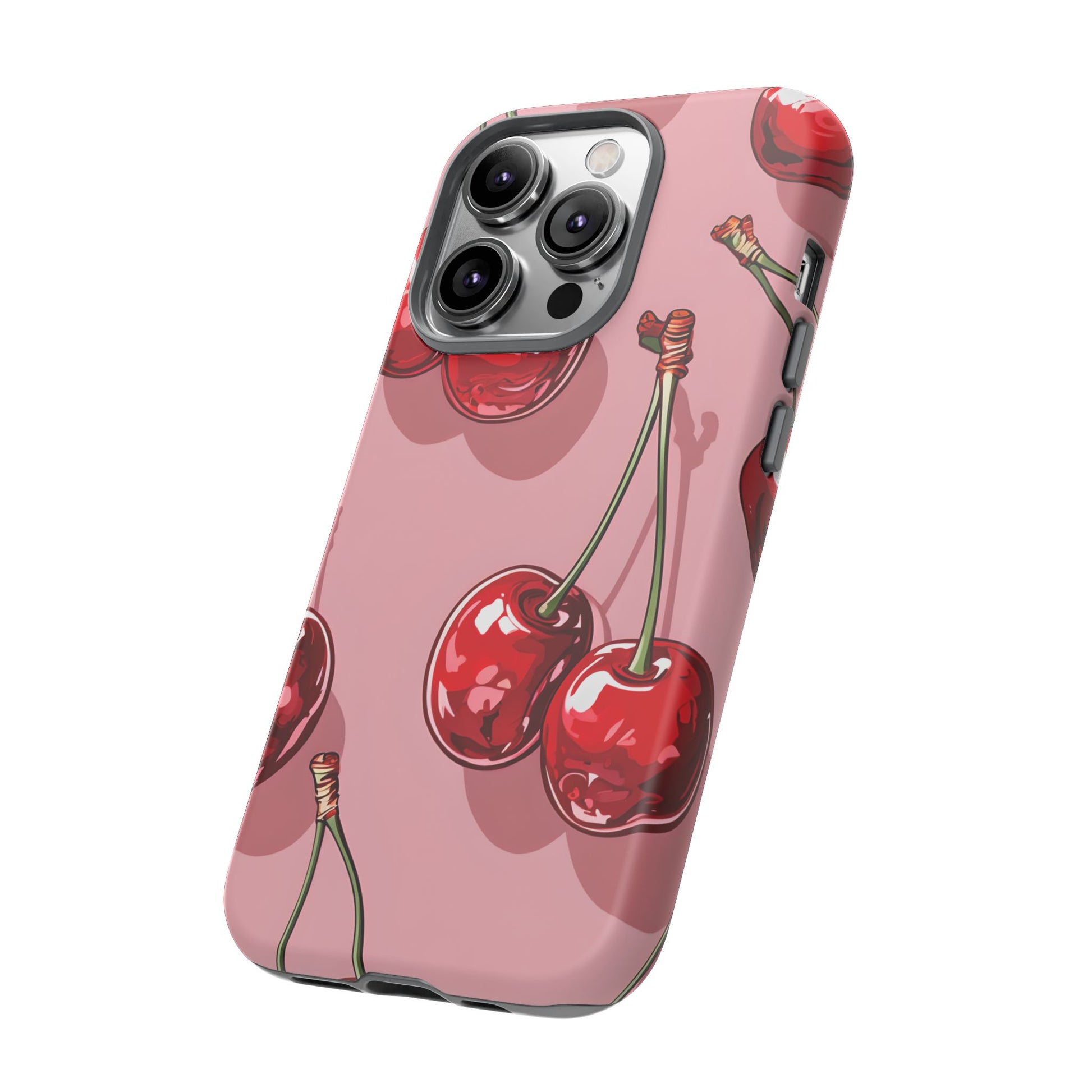 Cherry Blossom Phone Case, Tough Phone Cover, Cute Cherry Design, Summer Vibes, Phone Accessory, Gift for Her
