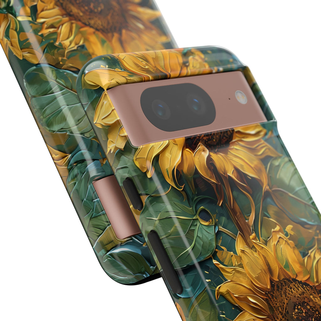 Sunflower Tough Phone Case - Floral Protection, Gift for Nature Lovers, Customizable, Summer Vibes, Eco-Friendly Accessories