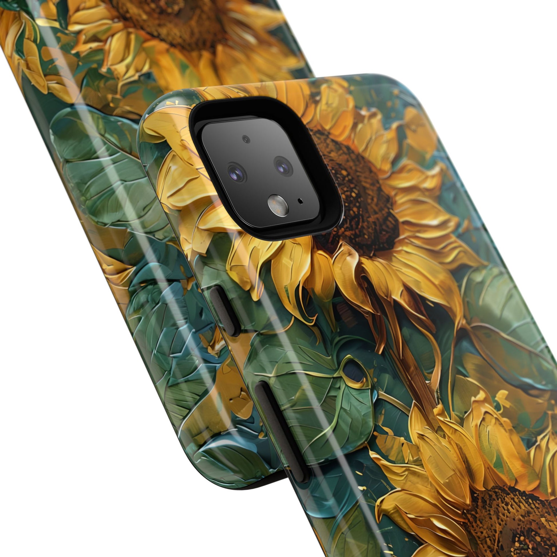 Sunflower Tough Phone Case - Floral Protection, Gift for Nature Lovers, Customizable, Summer Vibes, Eco-Friendly Accessories