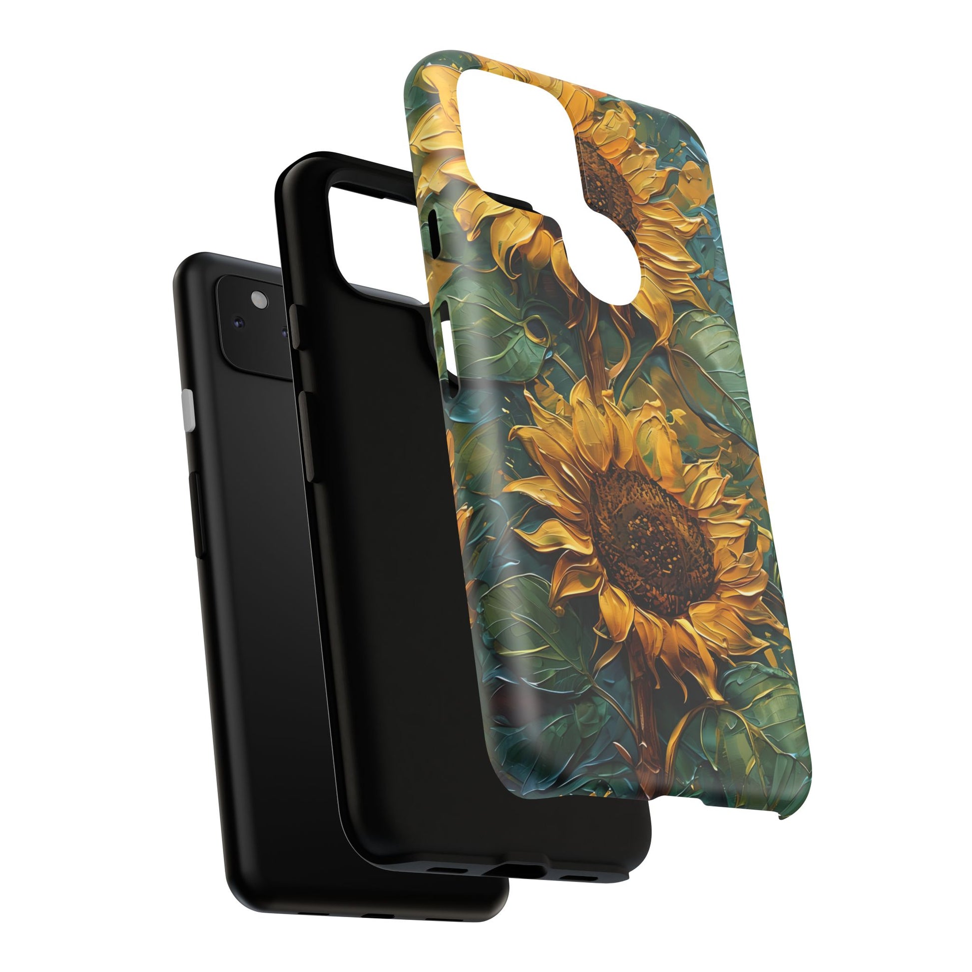 Sunflower Tough Phone Case - Floral Protection, Gift for Nature Lovers, Customizable, Summer Vibes, Eco-Friendly Accessories
