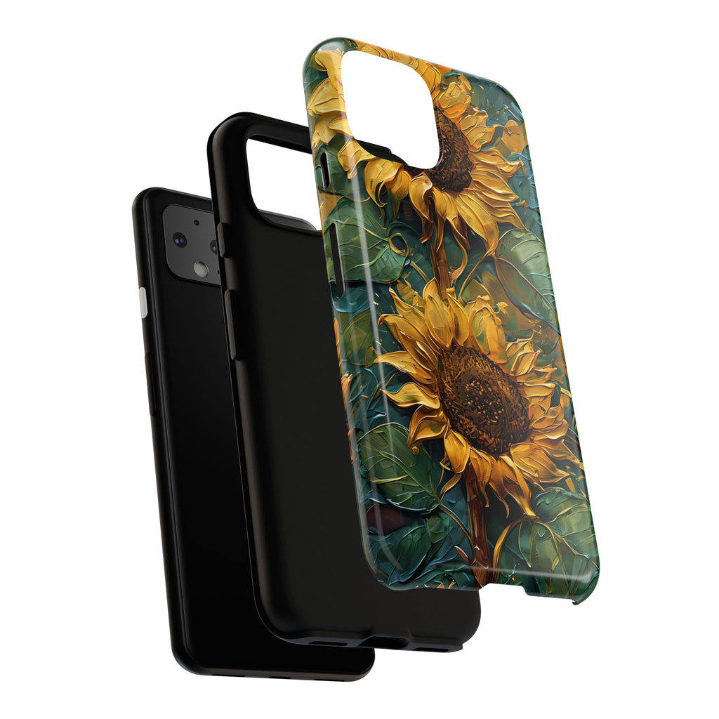 Sunflower Tough Phone Case - Floral Protection, Gift for Nature Lovers, Customizable, Summer Vibes, Eco-Friendly Accessories