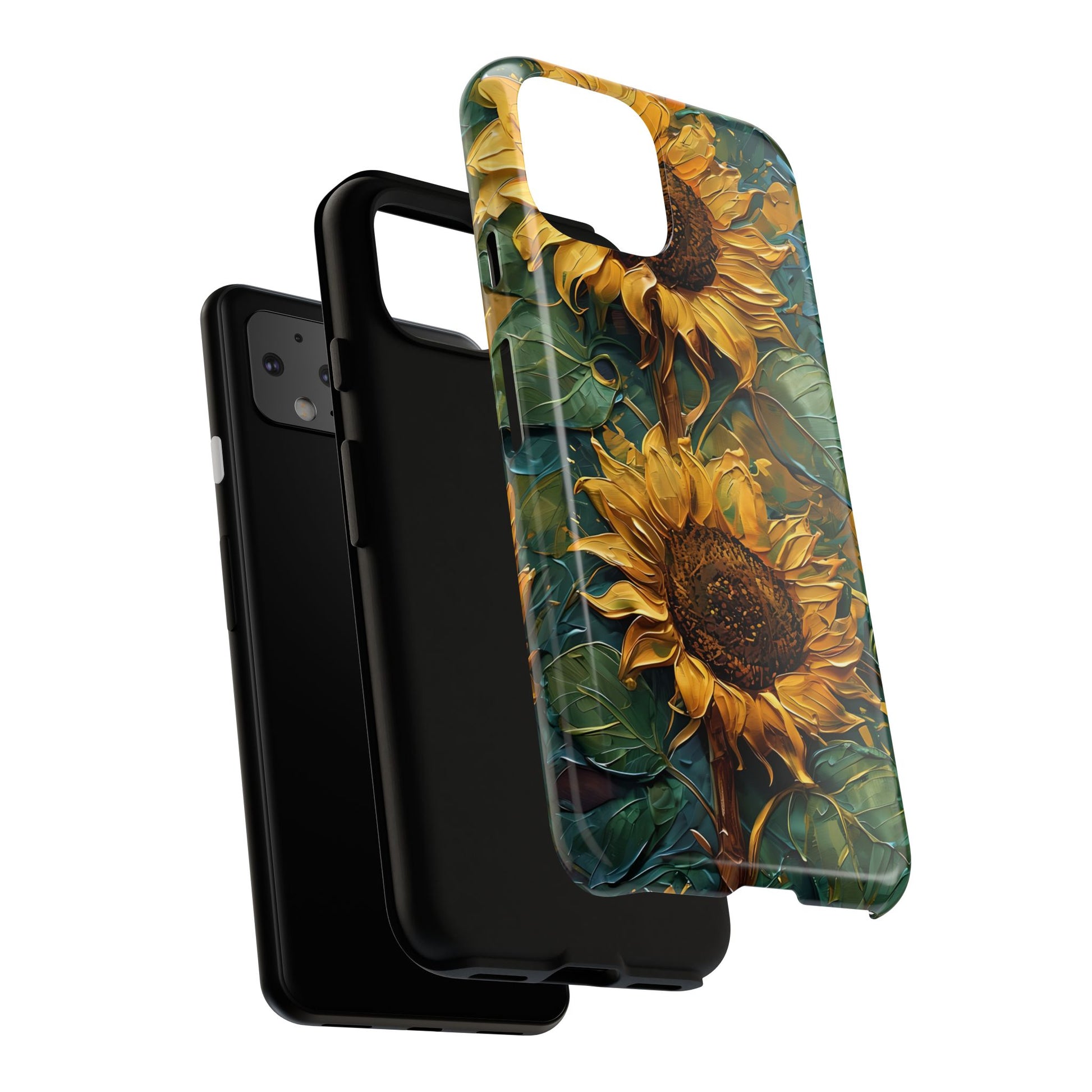 Sunflower Tough Phone Case - Floral Protection, Gift for Nature Lovers, Customizable, Summer Vibes, Eco-Friendly Accessories
