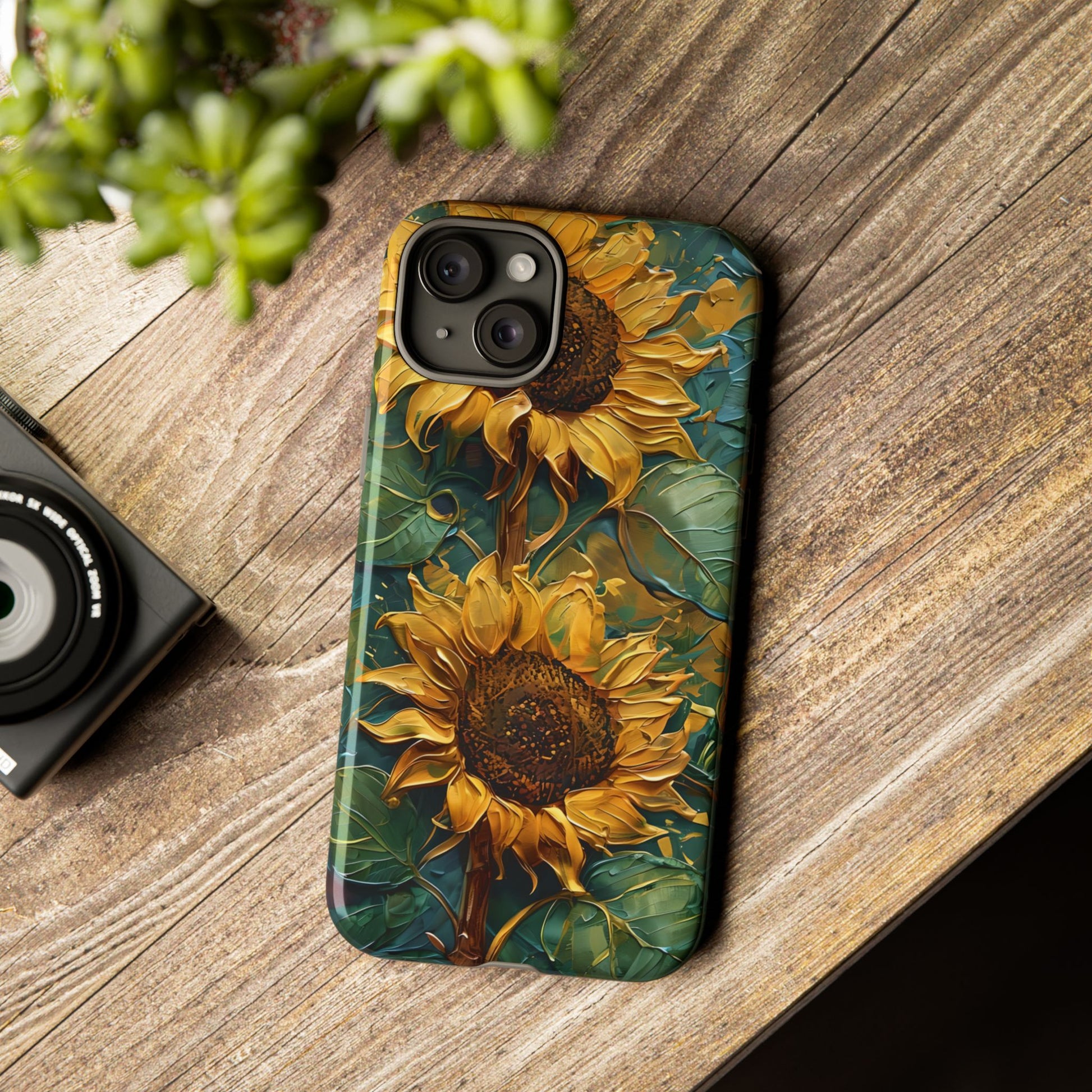 Sunflower Tough Phone Case - Floral Protection, Gift for Nature Lovers, Customizable, Summer Vibes, Eco-Friendly Accessories