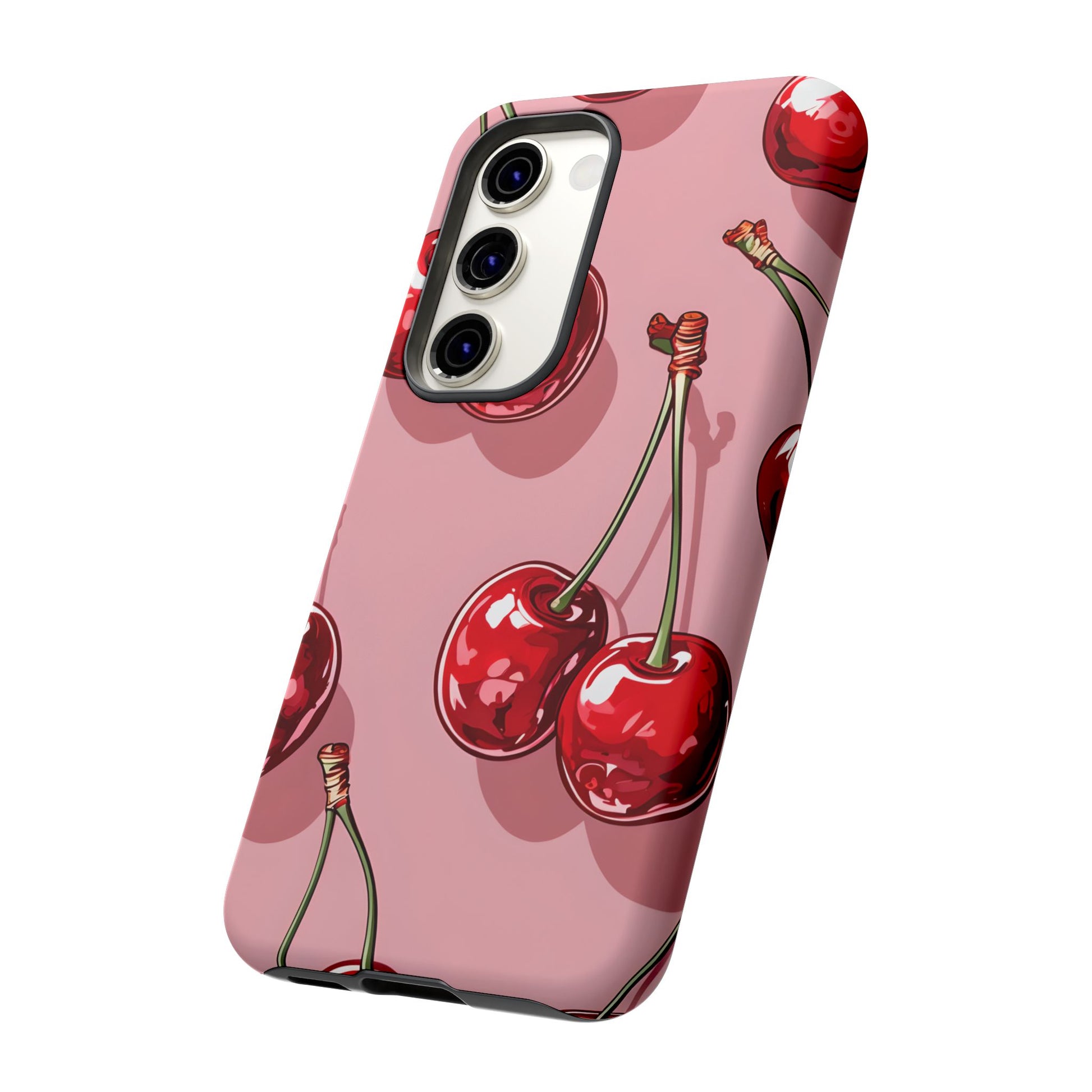 Cherry Blossom Phone Case, Tough Phone Cover, Cute Cherry Design, Summer Vibes, Phone Accessory, Gift for Her
