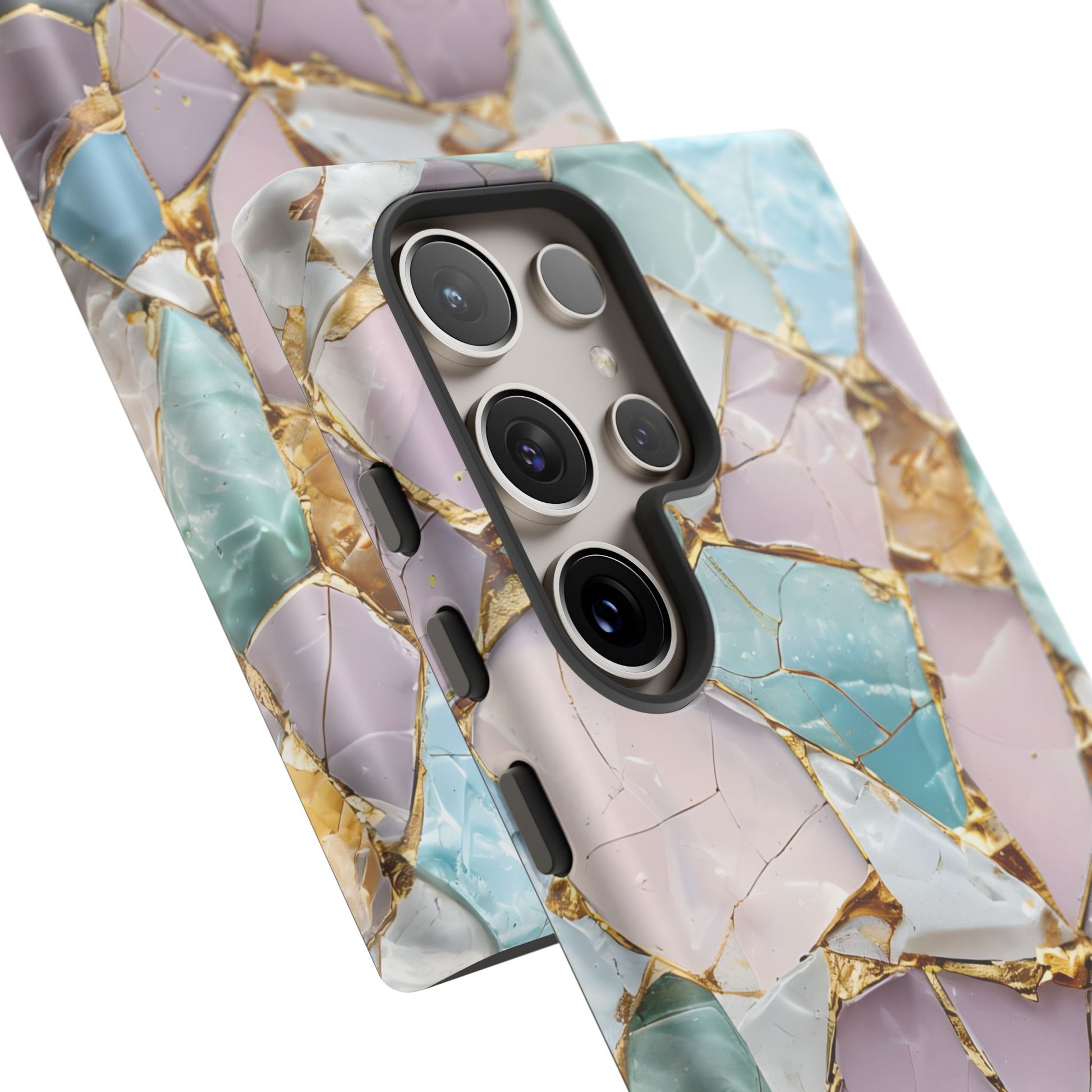 Colorful Phone Case - Tough Cases with Elegant Marble Design, Stylish Cover for Everyday Use, Gift for Her, Tech Accessory